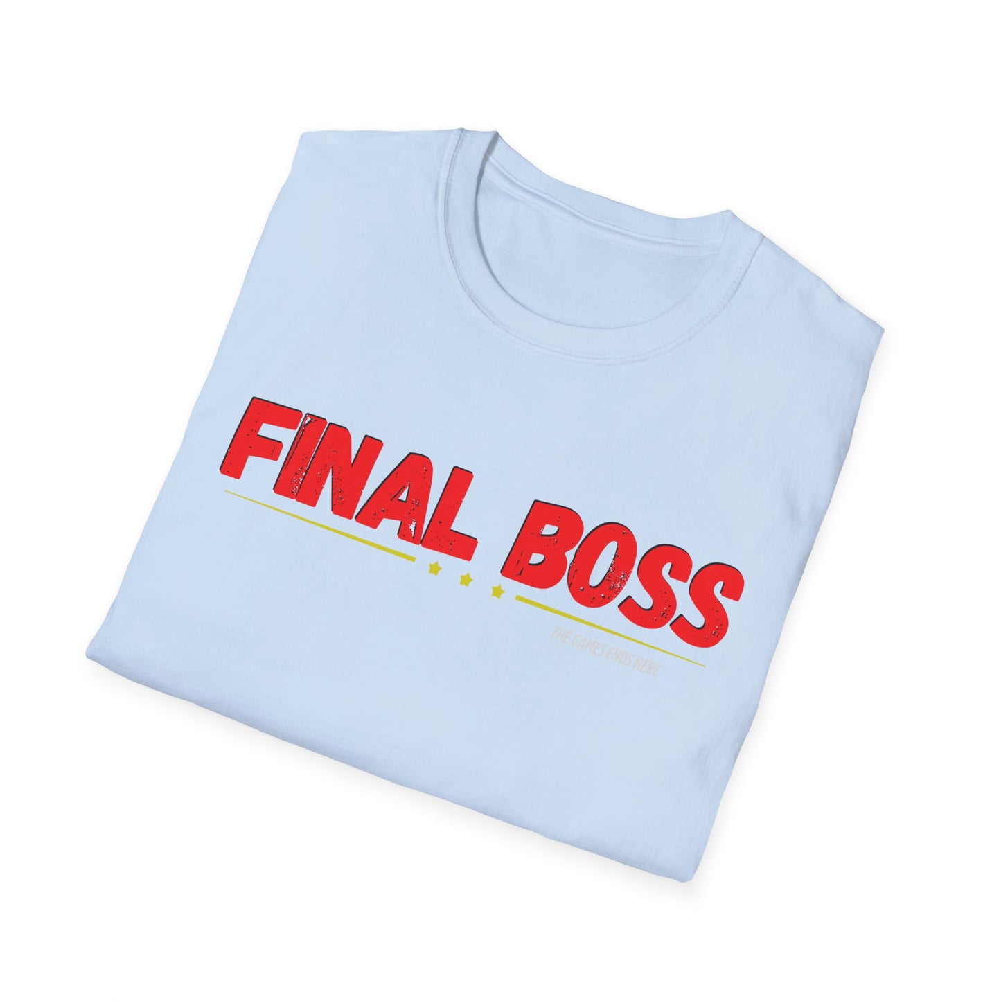 FINAL BOSS | Colorful Shirt | Cool Shirt | Fashion | Trending | Cool Design | Birthday Gift | Unisex Softstyle T-Shirt
