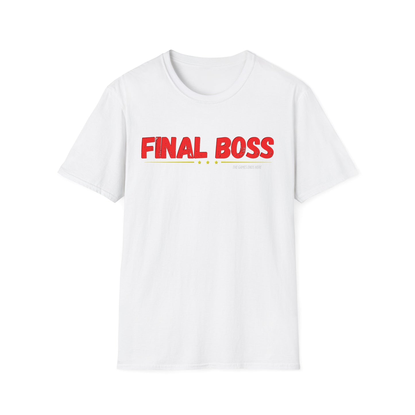 FINAL BOSS | Colorful Shirt | Cool Shirt | Fashion | Trending | Cool Design | Birthday Gift | Unisex Softstyle T-Shirt