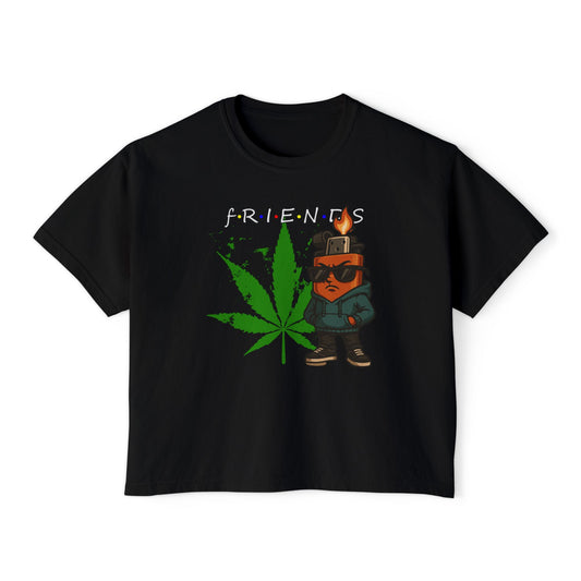 Best Friends | Boxy Crop Tee - Trendy Casual Top, Festival Wear, Streetwear, Birthday Gift, Graphic Design Tee