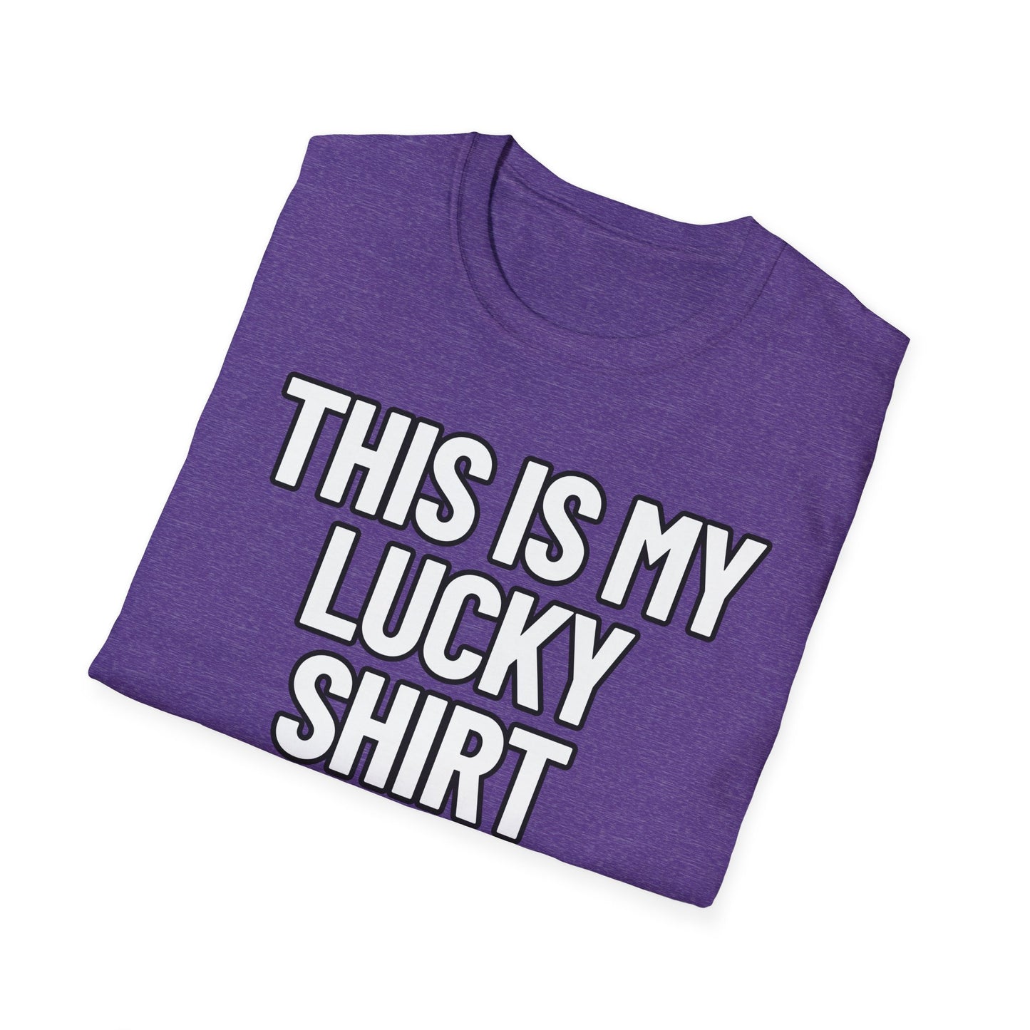 This Is My Lucky Shirt | Adult Shirt | Teen Clothes | Cool Shirt | Funny Fashion | Trending | Birthday Gift | Unisex Softstyle T-Shirt