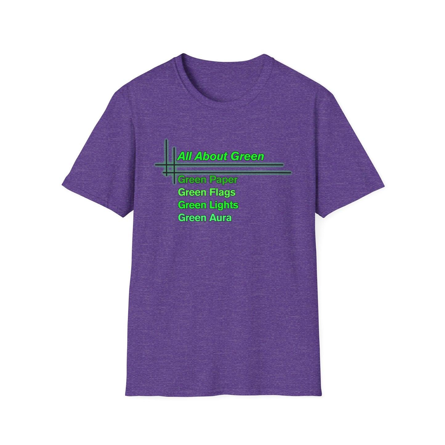 All About Green | Cool Shirt | Fashion | Trending | Cool Design | Birthday Gift | Unisex Softstyle T-Shirt