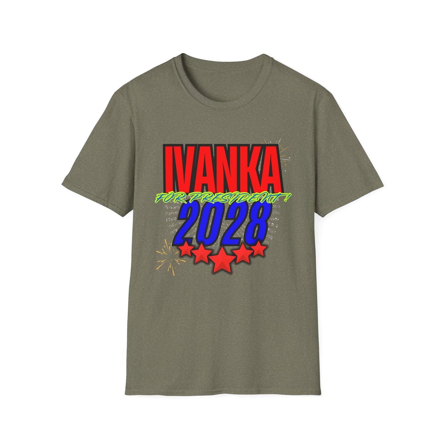 IVANKA for President 2028 | Colorful Shirt | Cool Shirt | Fashion | Trending | Cool Design | Birthday Gift | Unisex Softstyle T-Shirt