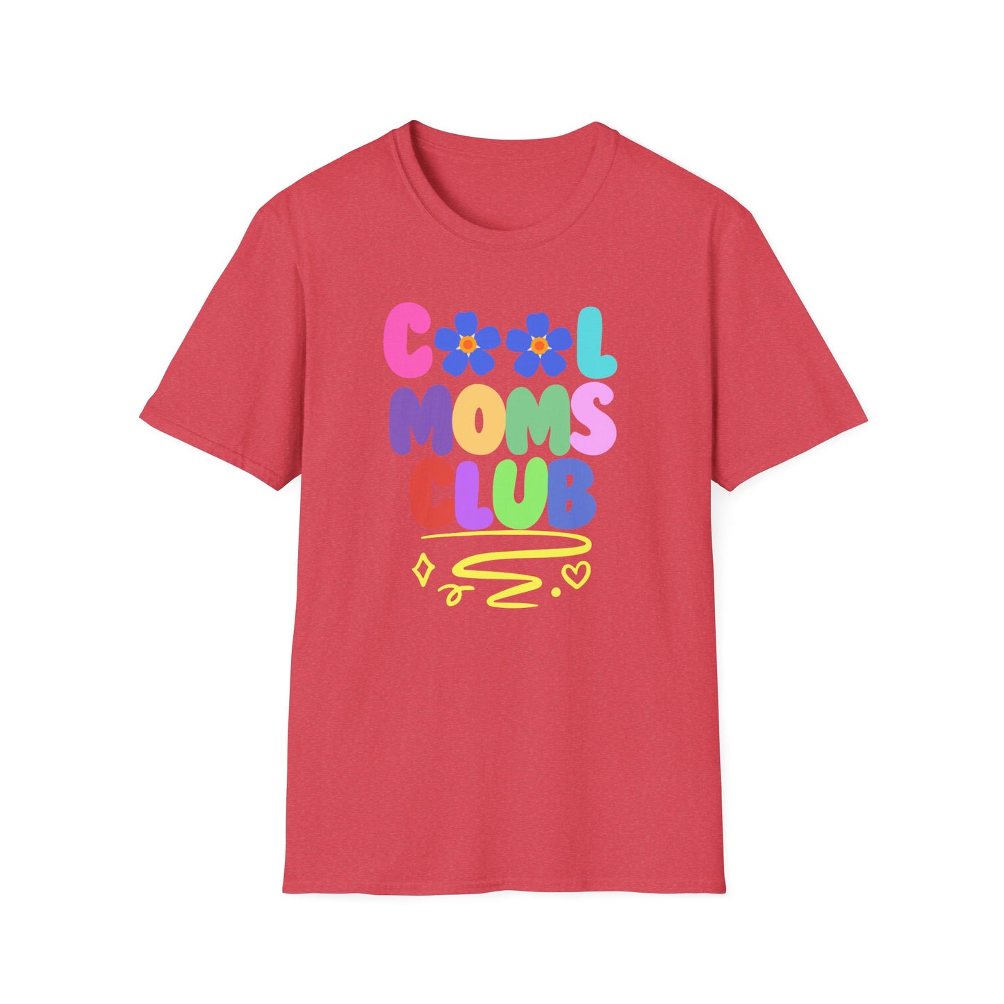 COOL MOMS CLUB | Funny Mom Shirt | Adult Clothes | Humor Shirt | Trending | Birthday Gift | Unisex Softstyle T-Shirt