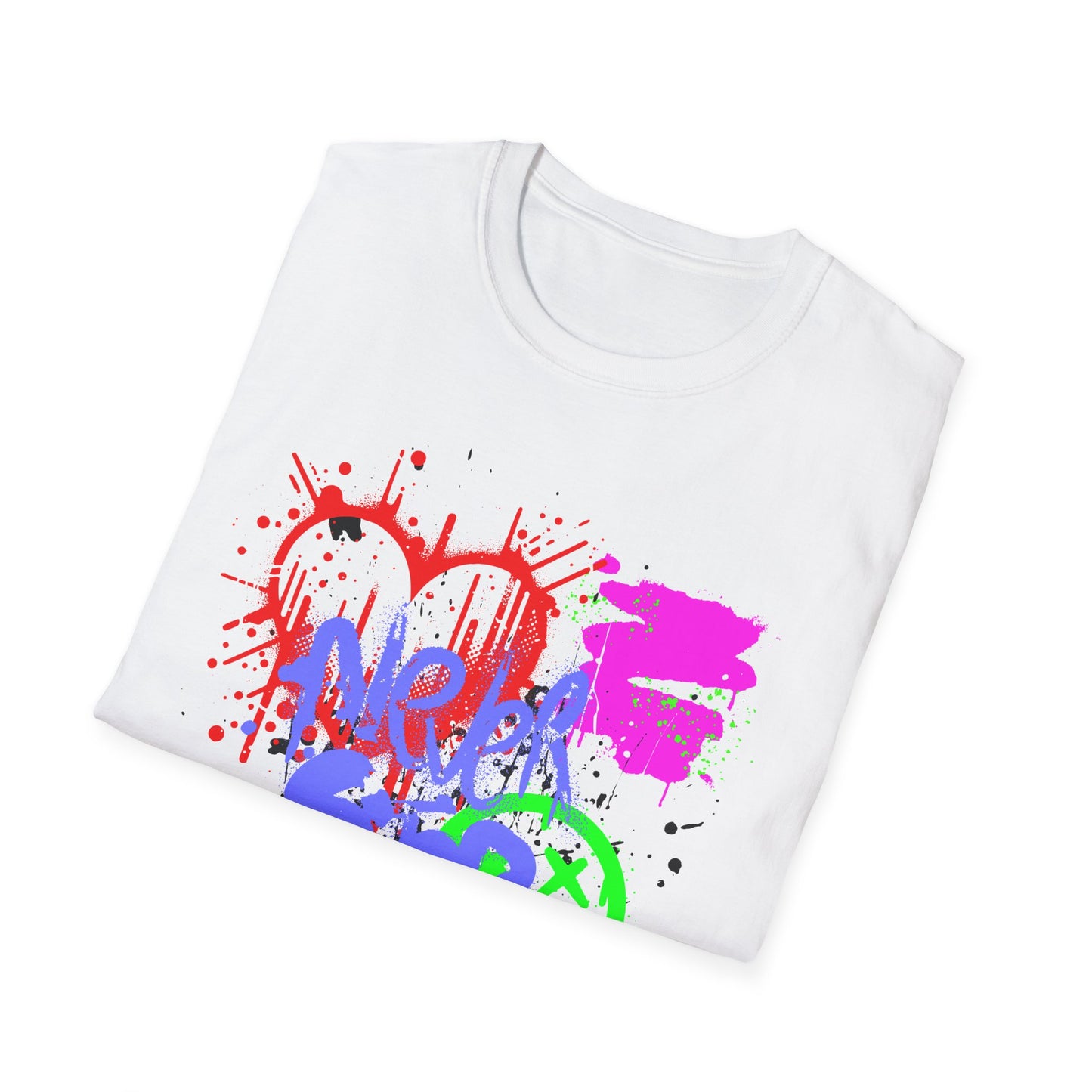 Never Stop | Colorful Kids Shirt | Cool Teen Shirt | Graffiti Fashion | Trending | Cool Design | Birthday Gift | Unisex Softstyle T-Shirt