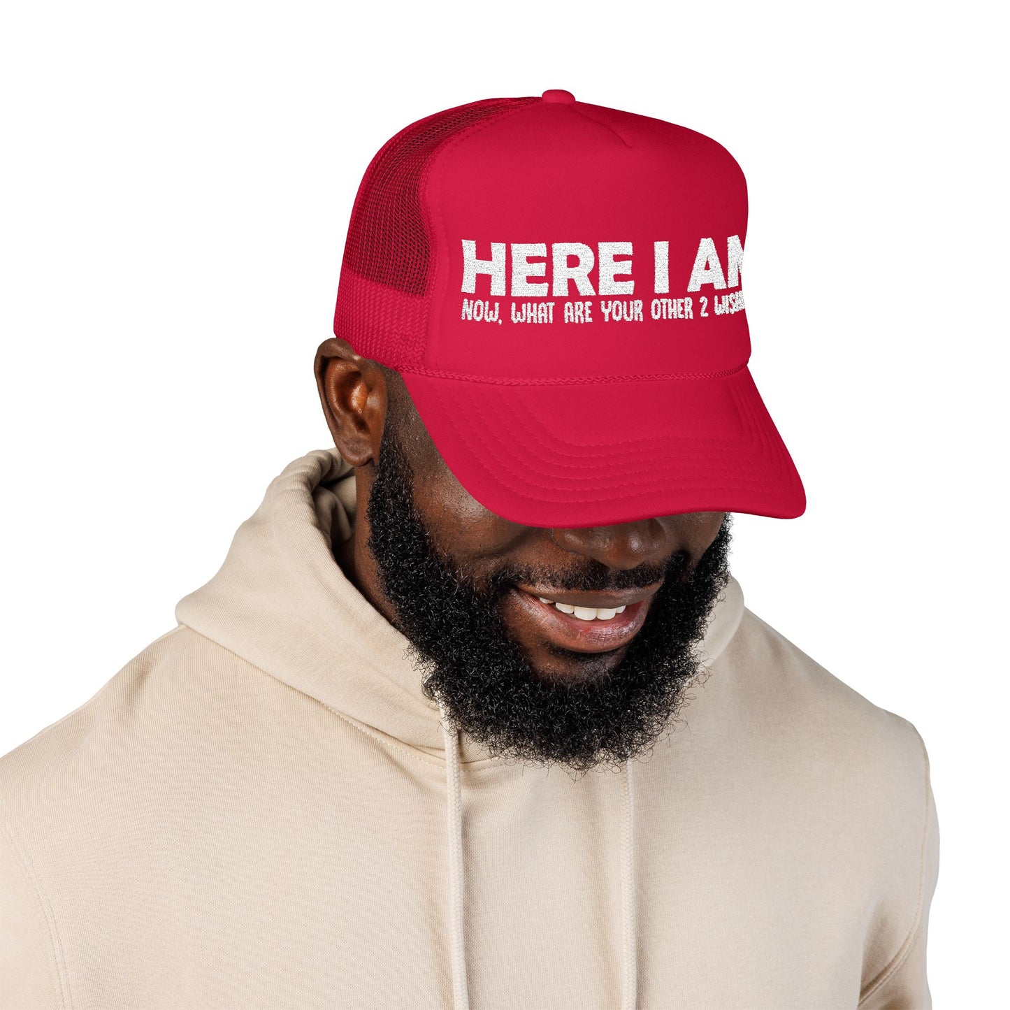 Here I Am - Embroidered 100% Polyester Hat | Custom Headwear