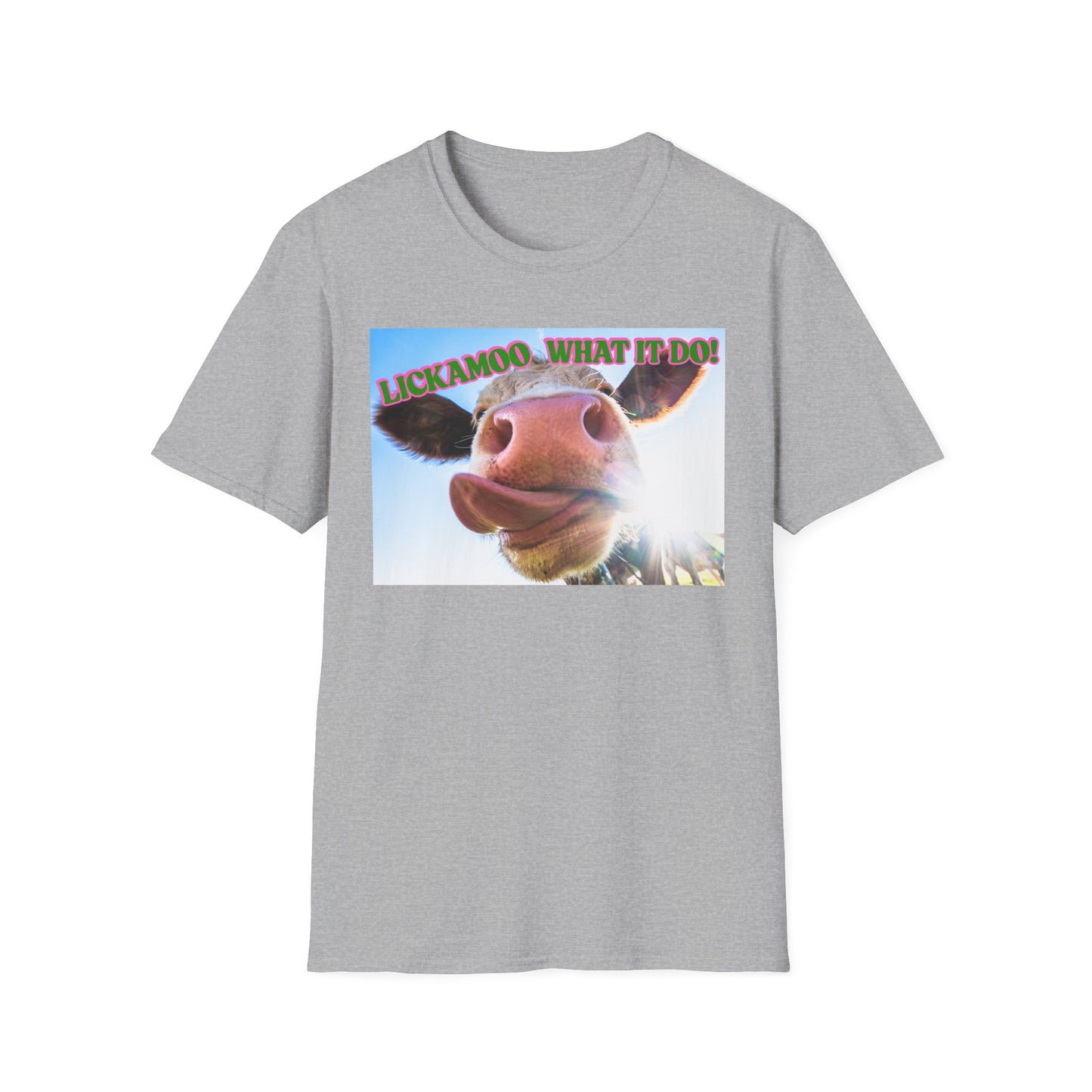 Lickamoo What it do | Teen Clothes | Kid Clothes | Funny Cow Shirt | Cool Adult Shirt | Trending | Birthday Gift | Unisex Softstyle T-Shirt