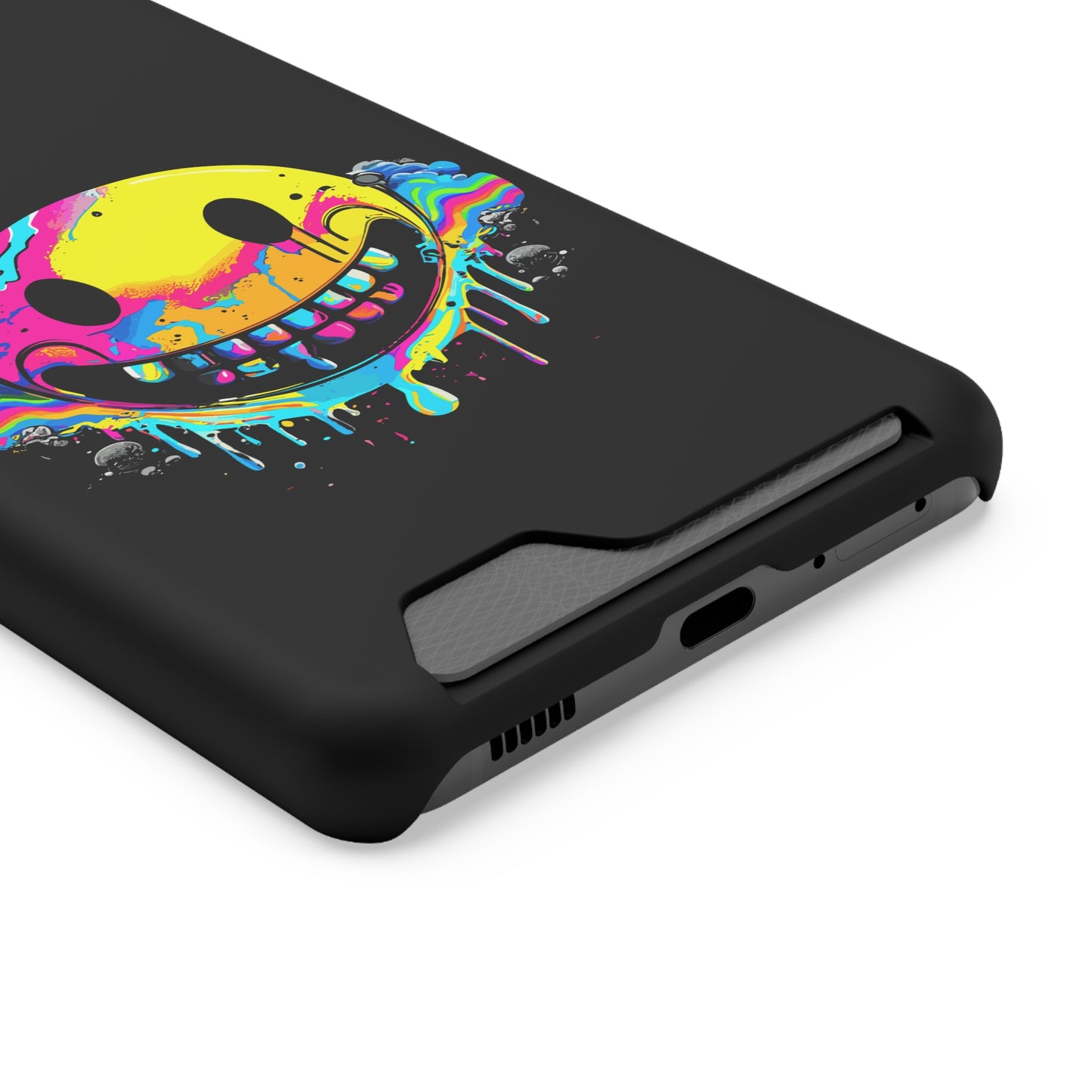 Smile With Me | Impact-Resistant Phone Case With Card Holder | iPhone Samsung Models