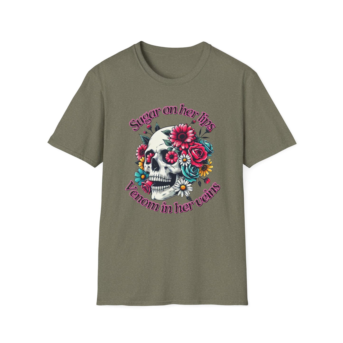 Sugar on her lips | Adult Clothes | Teen Shirt | Cool Shirt | Trending | Birthday Gift | Unisex Softstyle T-Shirt
