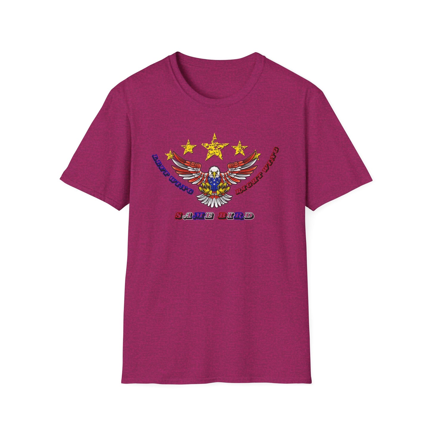 Left Wing Right Wing Same Bird | America | Cool Shirt | Fashion | Trending | Cool Design | Birthday Gift | Unisex Softstyle T-Shirt