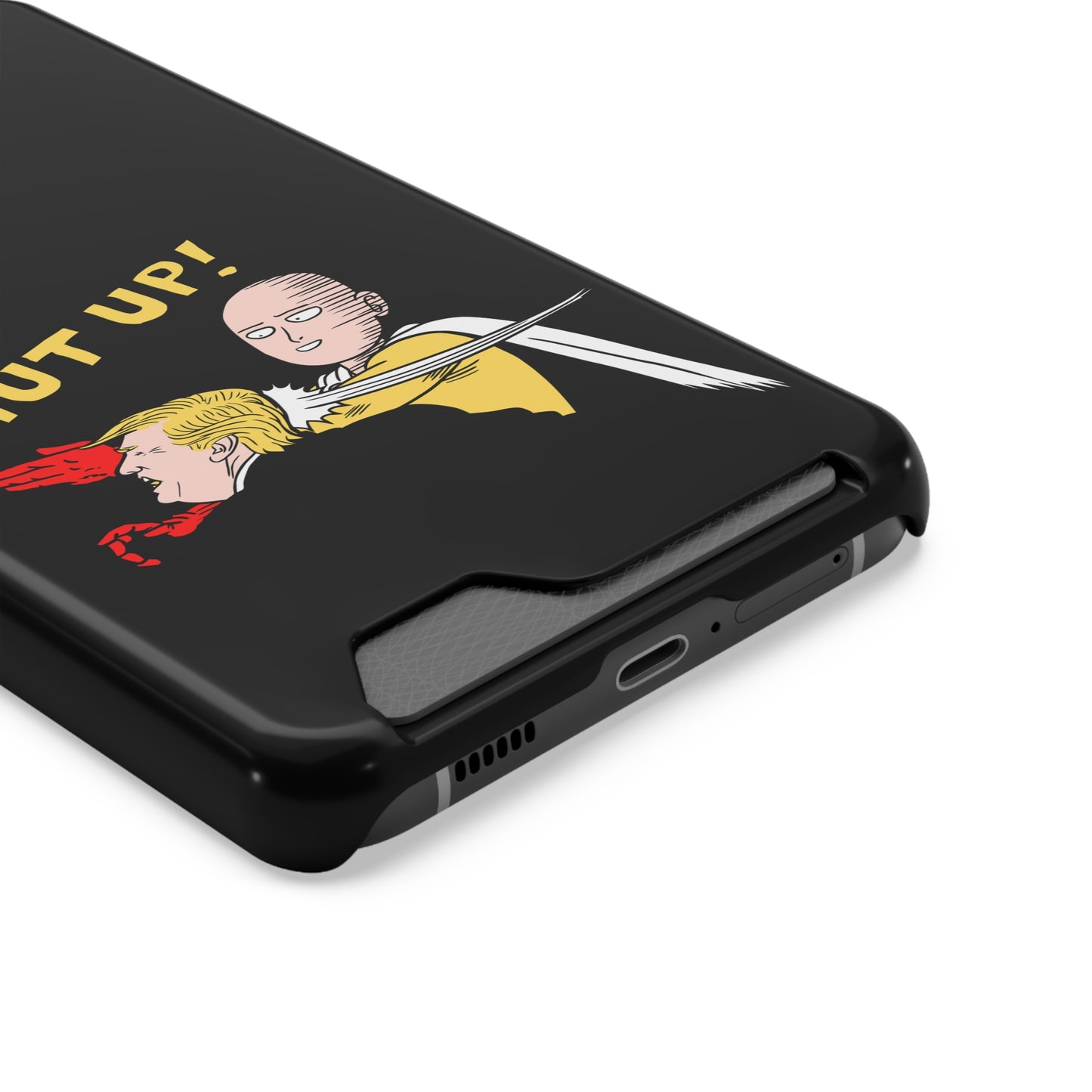 Shut Up! | Impact-Resistant Phone Case With Card Holder | iPhone Samsung Models