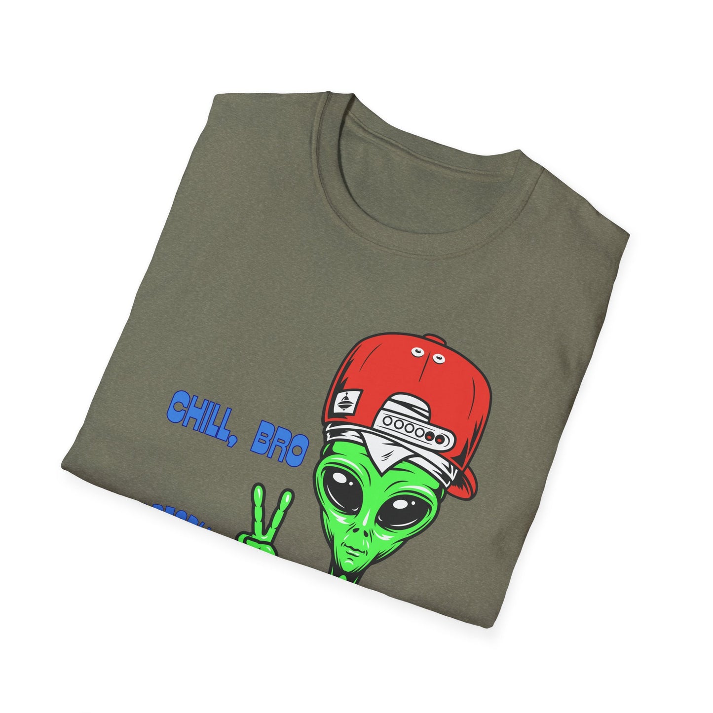 Chill Alien Shirt | Colorful Shirt | Cool Teen Shirt | Fashion | Trending | Cool Design | Birthday Gift | Unisex Softstyle T-Shirt