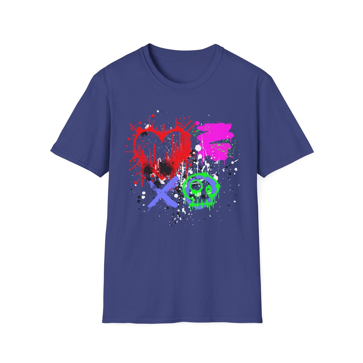 XOXO Heart Shirt | Colorful Kids Shirt | Cool Teen Shirt | Graffiti Fashion | Trending | Dope | Birthday Gift | Unisex Softstyle T-Shirt
