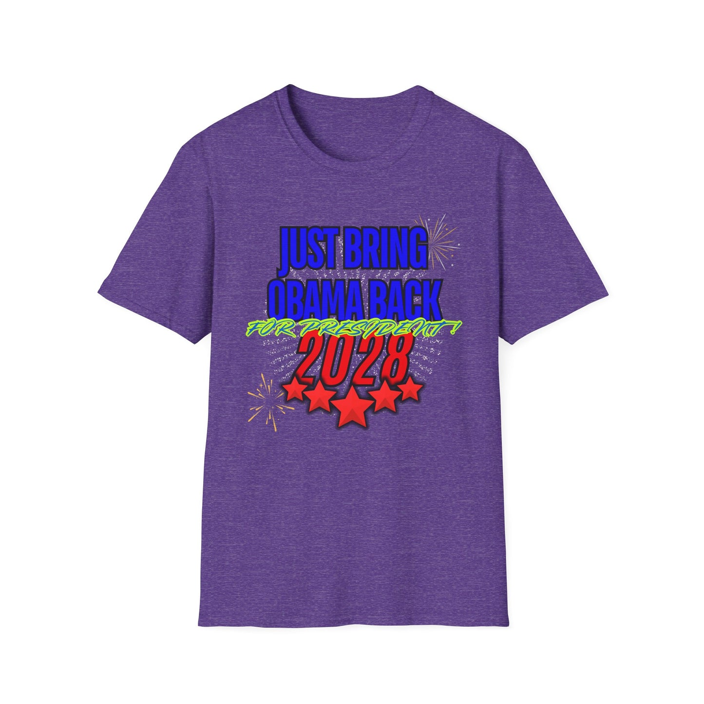 Bring Obama Back 2028 | Colorful Shirt | Cool Shirt | Fashion | Trending | Cool Design | Birthday Gift | Unisex Softstyle T-Shirt