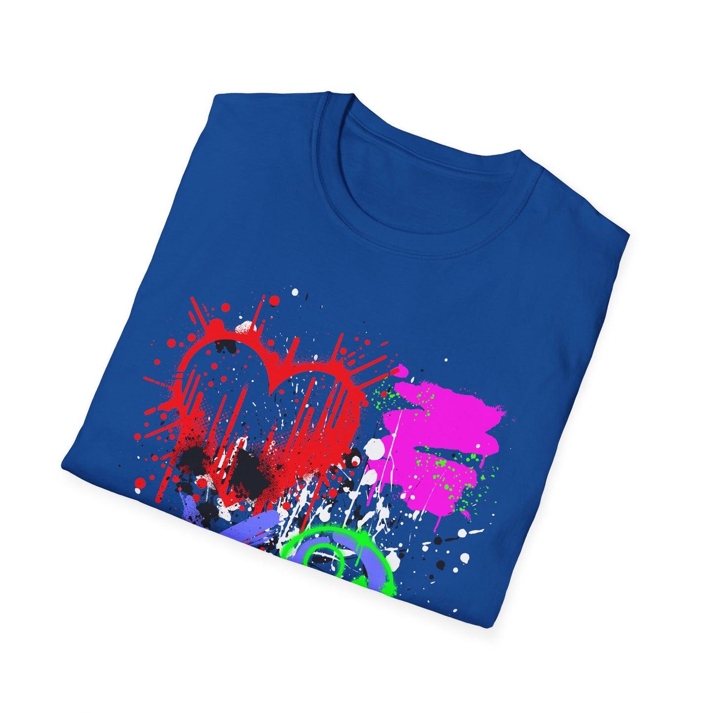 XOXO Heart Shirt | Colorful Kids Shirt | Cool Teen Shirt | Graffiti Fashion | Trending | Dope | Birthday Gift | Unisex Softstyle T-Shirt