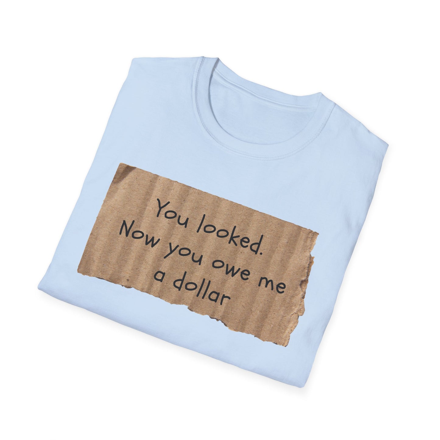 You Looked | Funny Adult Shirt | Teen Clothes | Humor Shirt | Trending | Birthday Gift | Unisex Softstyle T-Shirt