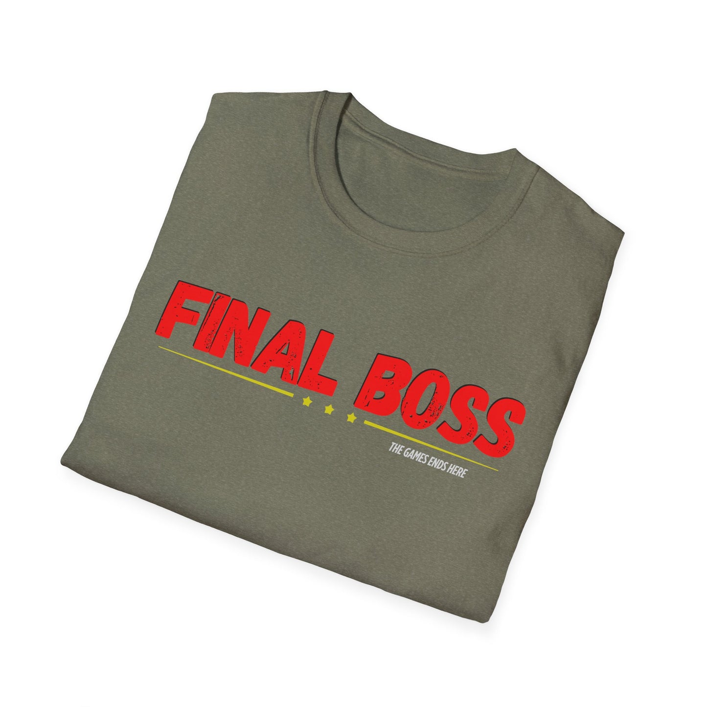 FINAL BOSS | Colorful Shirt | Cool Shirt | Fashion | Trending | Cool Design | Birthday Gift | Unisex Softstyle T-Shirt