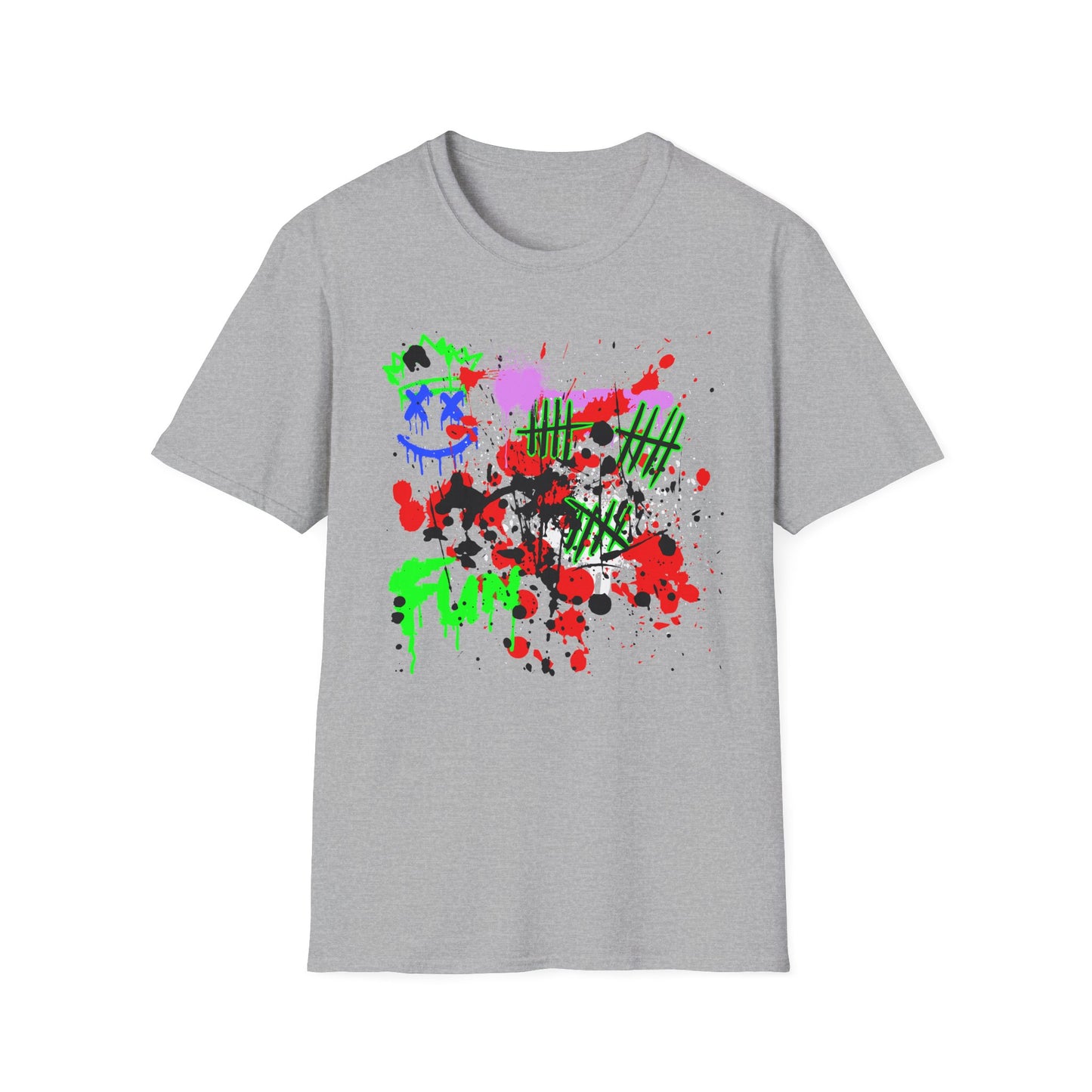 FUN Graffiti Shirt | Adult Shirt | Teen Clothes | Cool Shirt | Funny Fashion | Trending | Birthday Gift | Unisex Softstyle T-Shirt