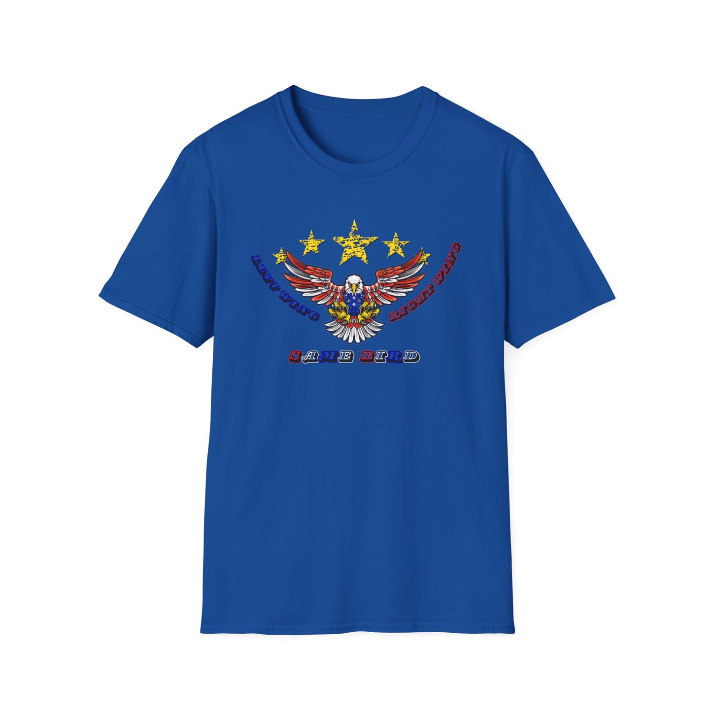 Left Wing Right Wing Same Bird | America | Cool Shirt | Fashion | Trending | Cool Design | Birthday Gift | Unisex Softstyle T-Shirt