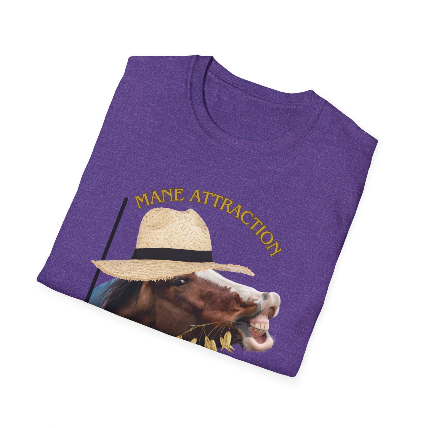 Mane Attraction | Funny Horse Shirt | Teen Clothes | Adult Shirt | Kids Clothes | Trending | Birthday Gift | Unisex Softstyle T-Shirt