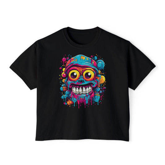 Krank It | Boxy Crop Tee - Trendy Casual Top, Festival Wear, Streetwear, Birthday Gift, Graphic Design Tee