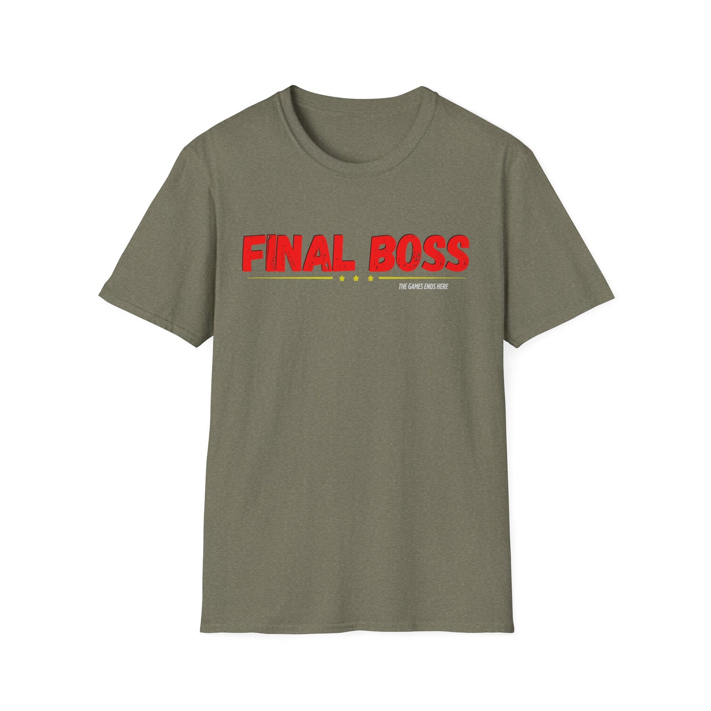 FINAL BOSS | Colorful Shirt | Cool Shirt | Fashion | Trending | Cool Design | Birthday Gift | Unisex Softstyle T-Shirt