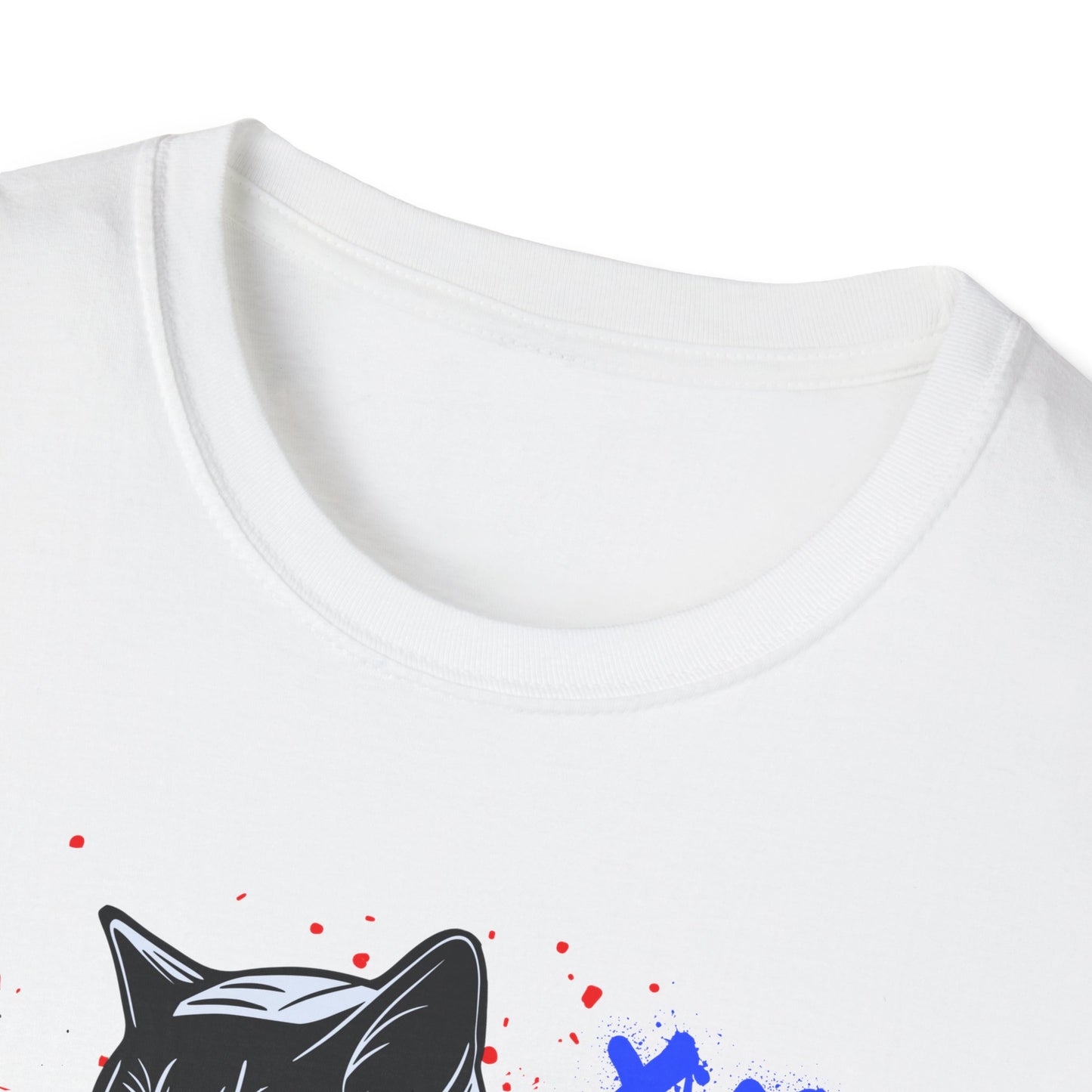 Feline Fury | Colorful Cat Shirt | Cool Teen Shirt | Fashion | Trending | Dope | Cool Design | Birthday Gift | Unisex Softstyle T-Shirt