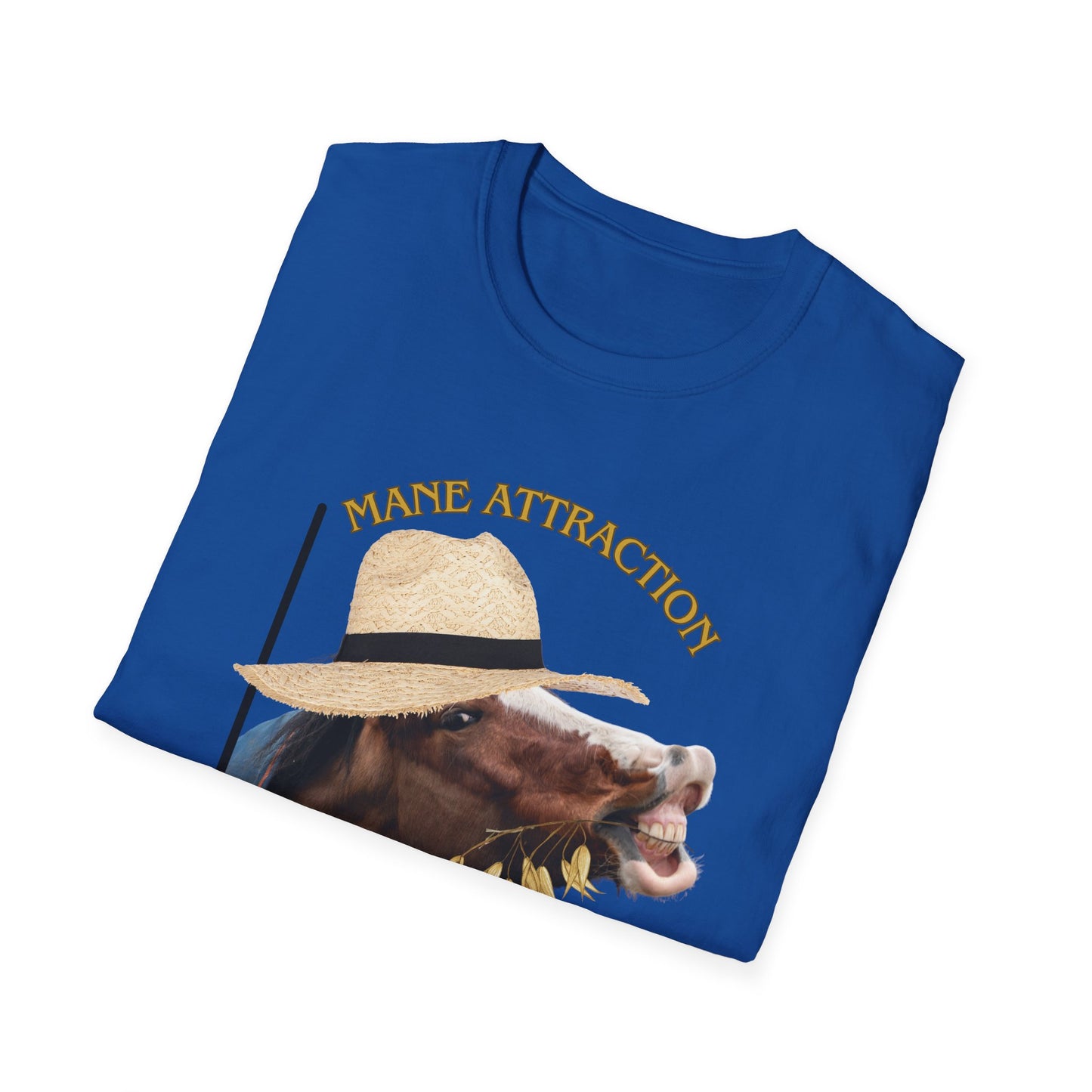 Mane Attraction | Funny Horse Shirt | Teen Clothes | Adult Shirt | Kids Clothes | Trending | Birthday Gift | Unisex Softstyle T-Shirt