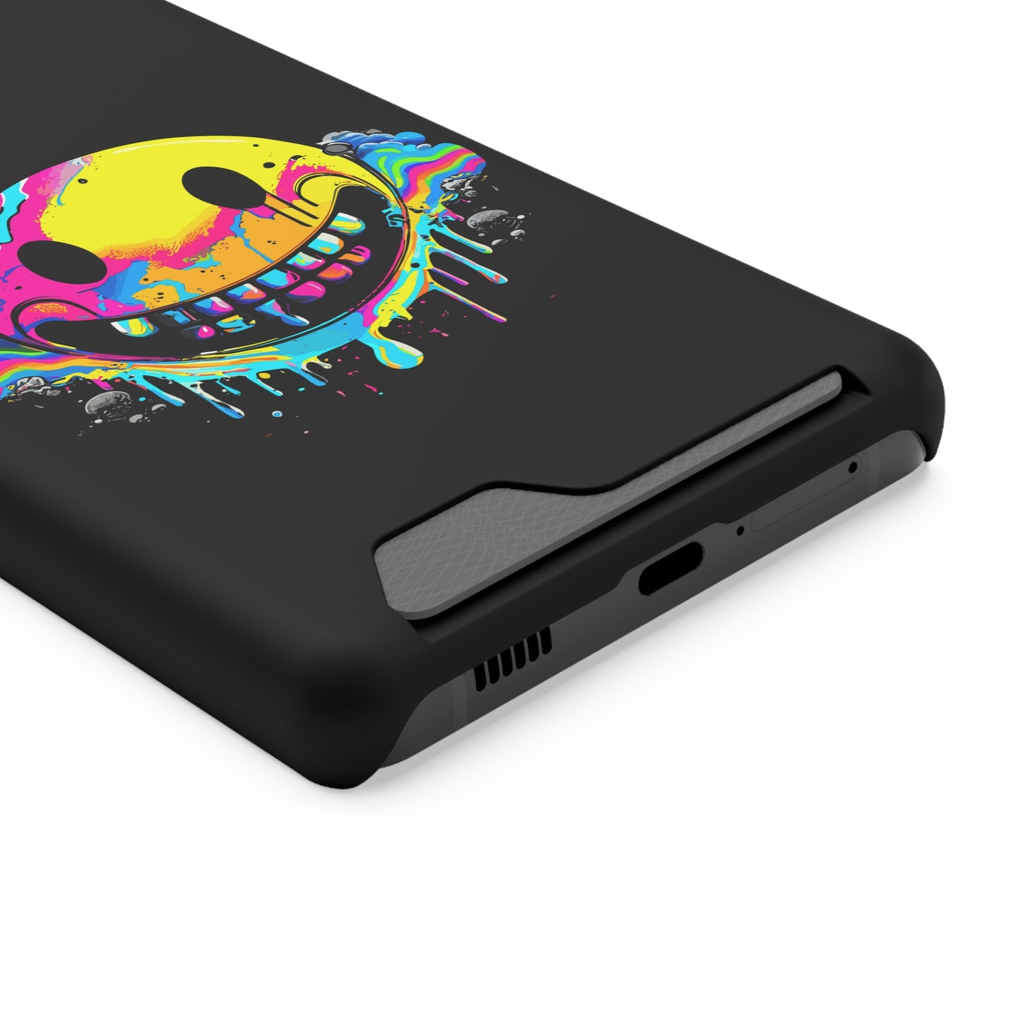 Smile With Me | Impact-Resistant Phone Case With Card Holder | iPhone Samsung Models