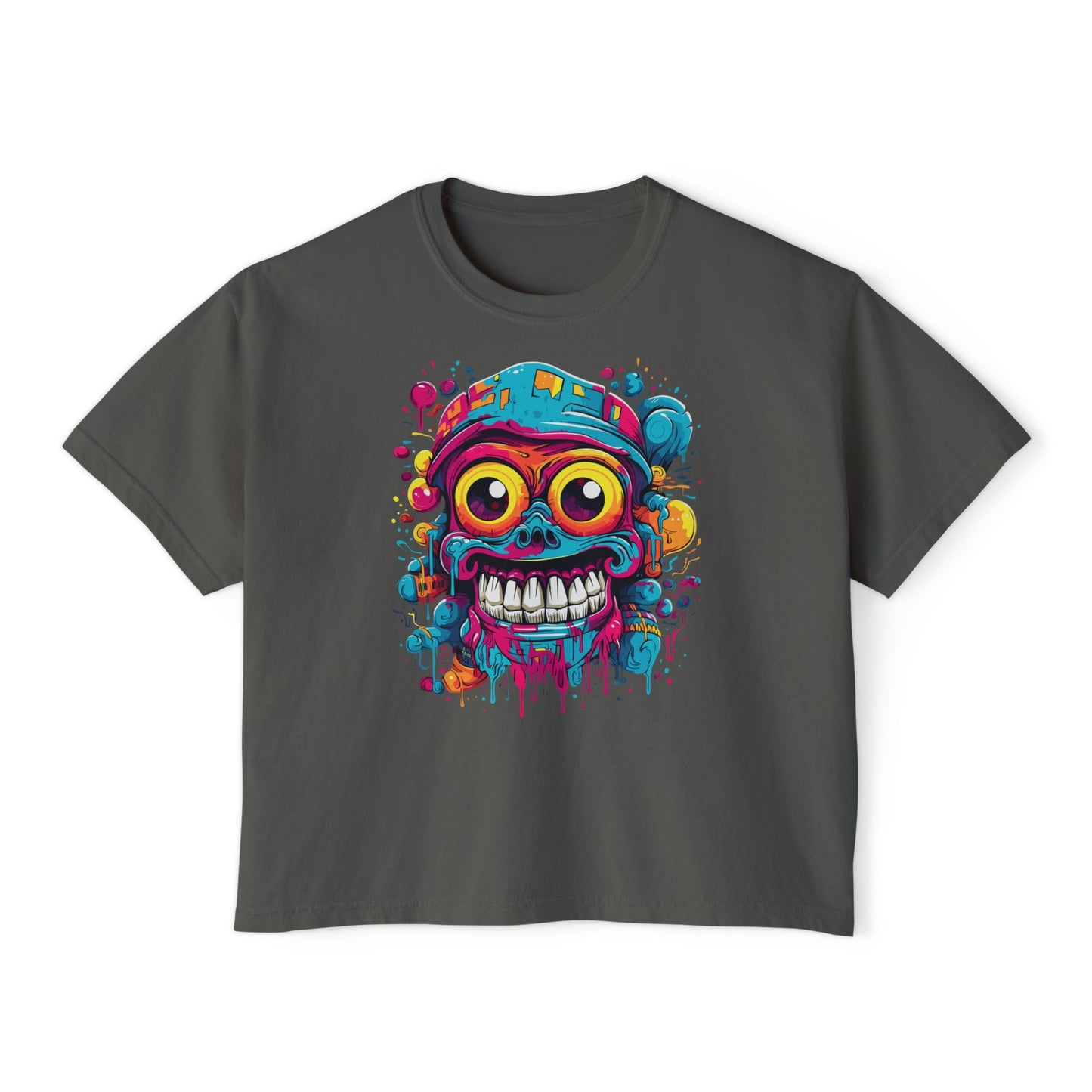 Krank It | Boxy Crop Tee - Trendy Casual Top, Festival Wear, Streetwear, Birthday Gift, Graphic Design Tee