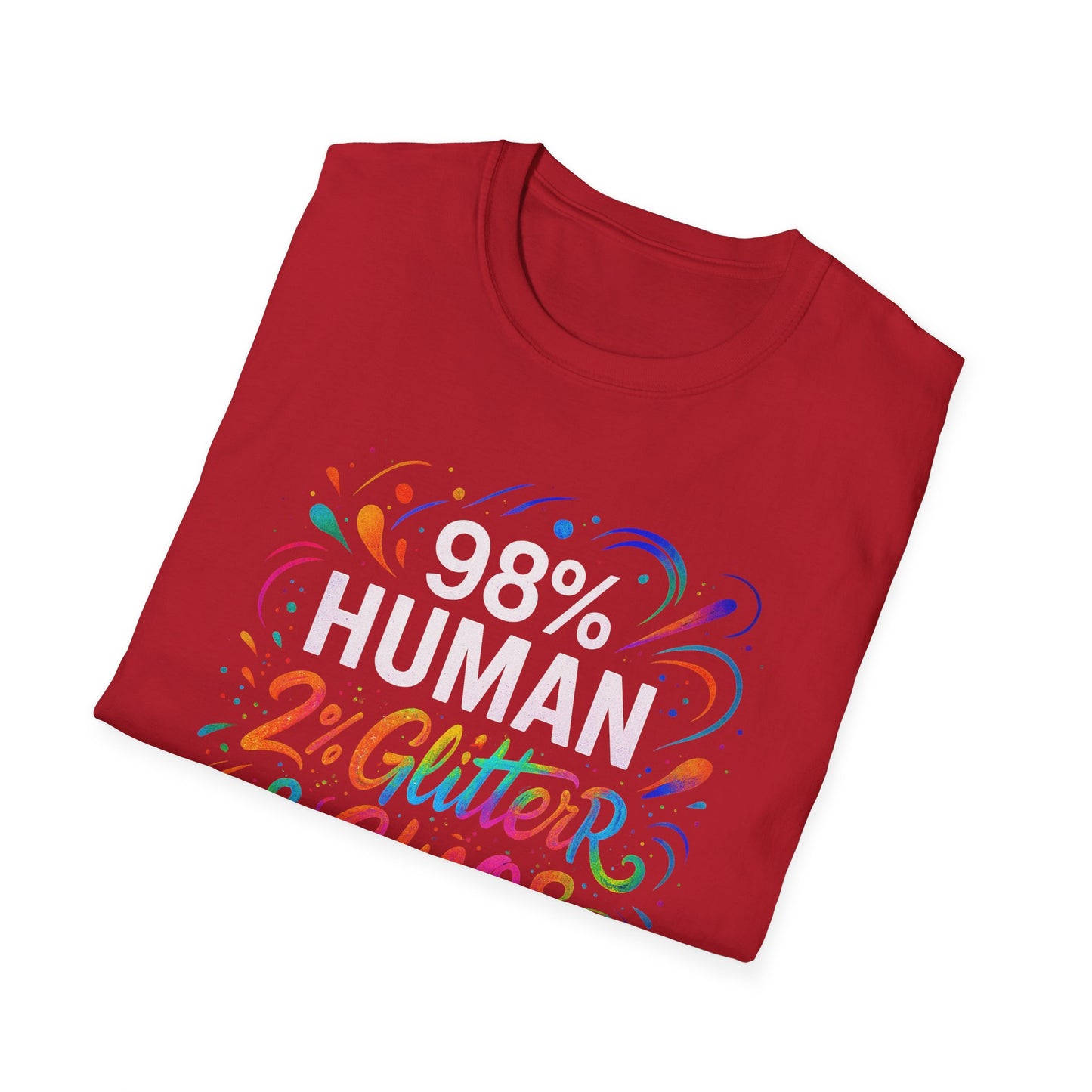 2% Glitter & Chaos | Adult Funny Shirt | Teen Shirt | Trending | Birthday Gift