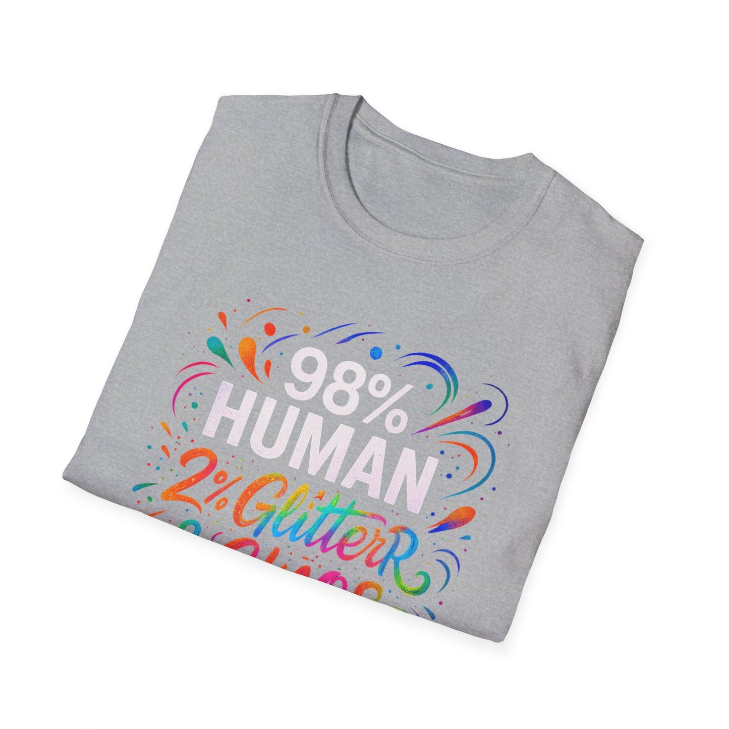 2% Glitter & Chaos | Adult Funny Shirt | Teen Shirt | Trending | Birthday Gift