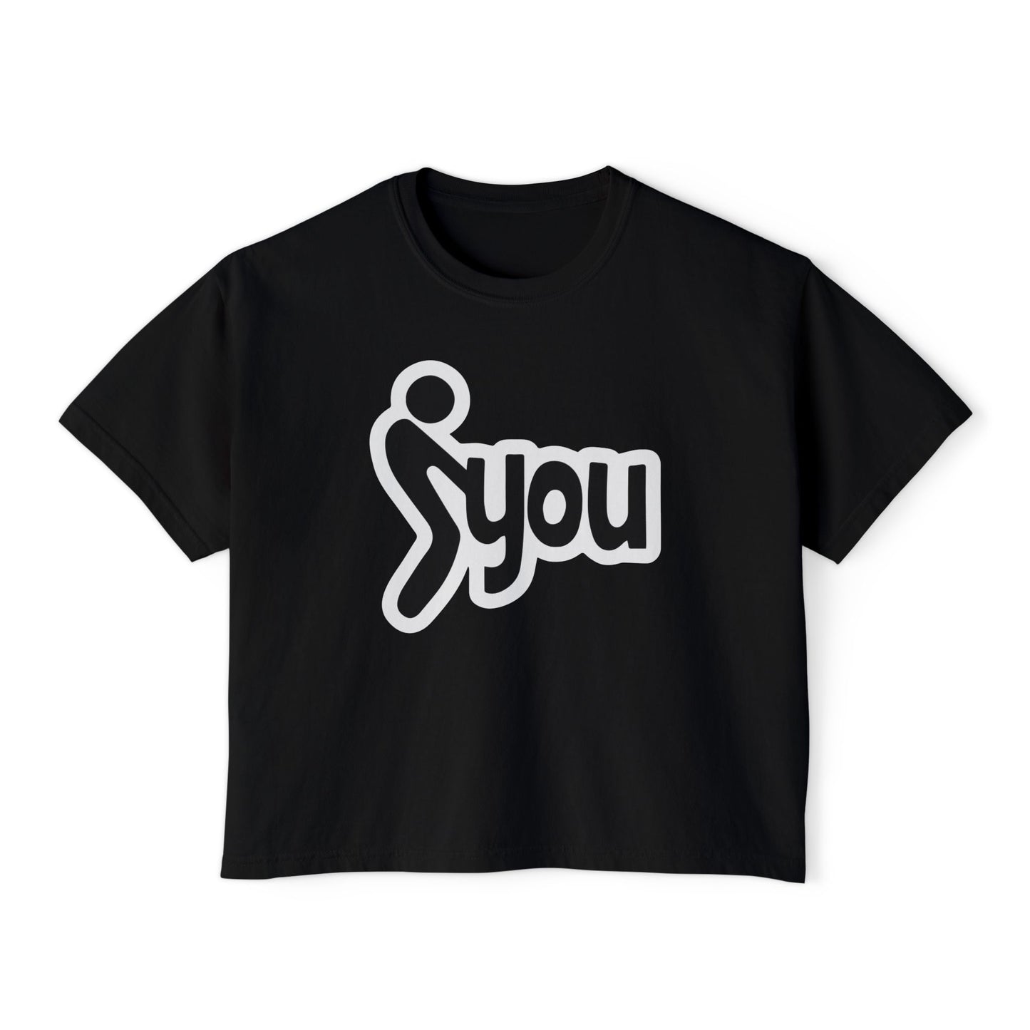 F You | Boxy Crop Tee - Trendy Casual Top, Festival Wear, Streetwear, Birthday Gift, Graphic Design Tee