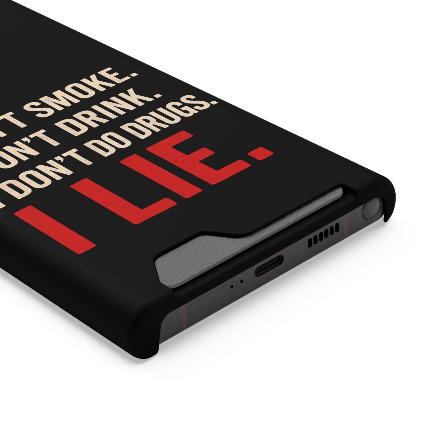 I Lie | Funny Impact-Resistant Phone Case With Card Holder | iPhone Samsung Models