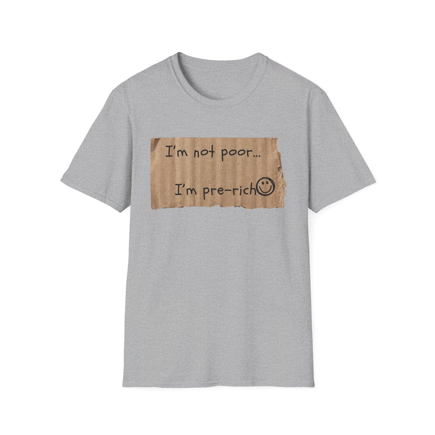 Pre-Rich | Funny Adult Shirt | Teen Clothes | Humor Shirt | Trending | Birthday Gift | Unisex Softstyle T-Shirt