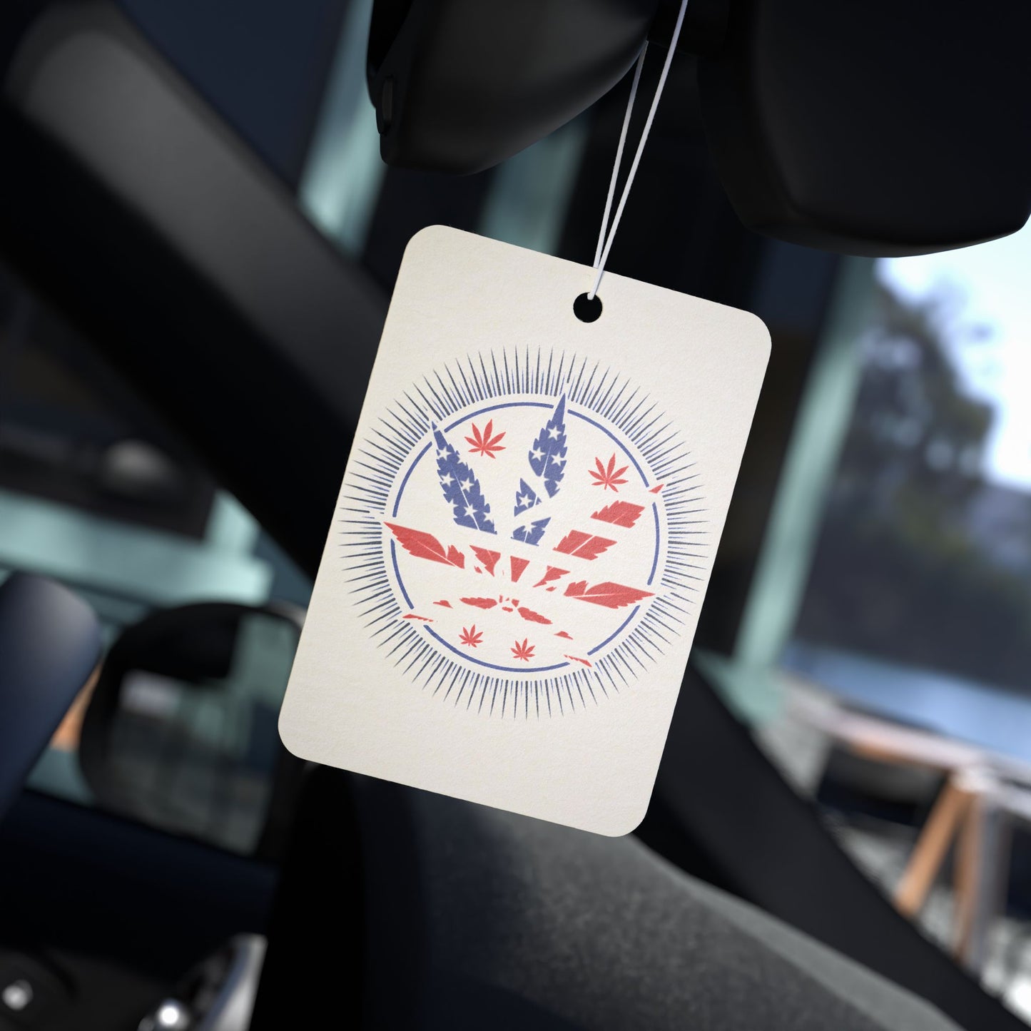 America's Flower | Durable Car Air Freshener - Unique Gift | Aromatherapy | Auto Accessories