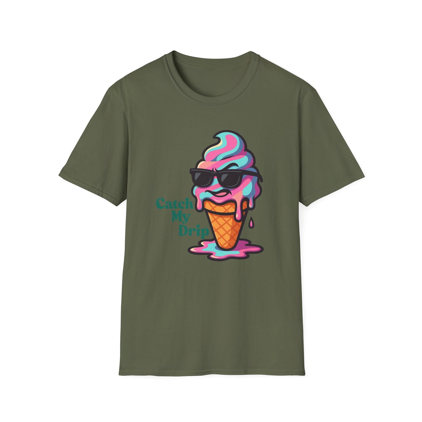 Catch My Drip | Cool Ice Cream Shirt | Fashion | Trending | Cool Design | Birthday Gift | Unisex Softstyle T-Shirt