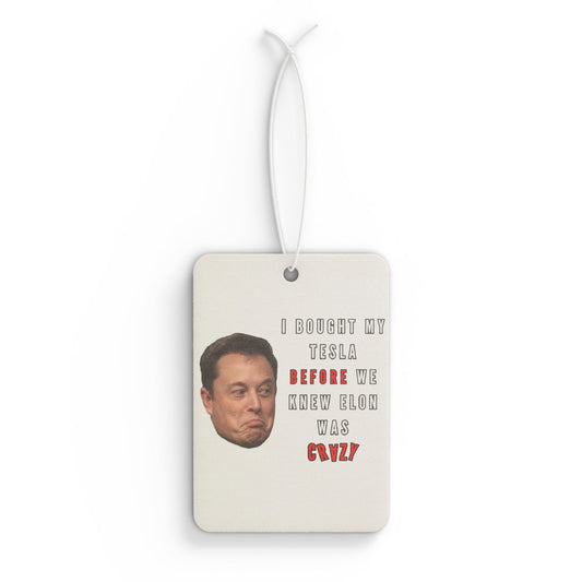 Crazy Elon | Durable Car Air Freshener - Unique Gift | Aromatherapy | Auto Accessories