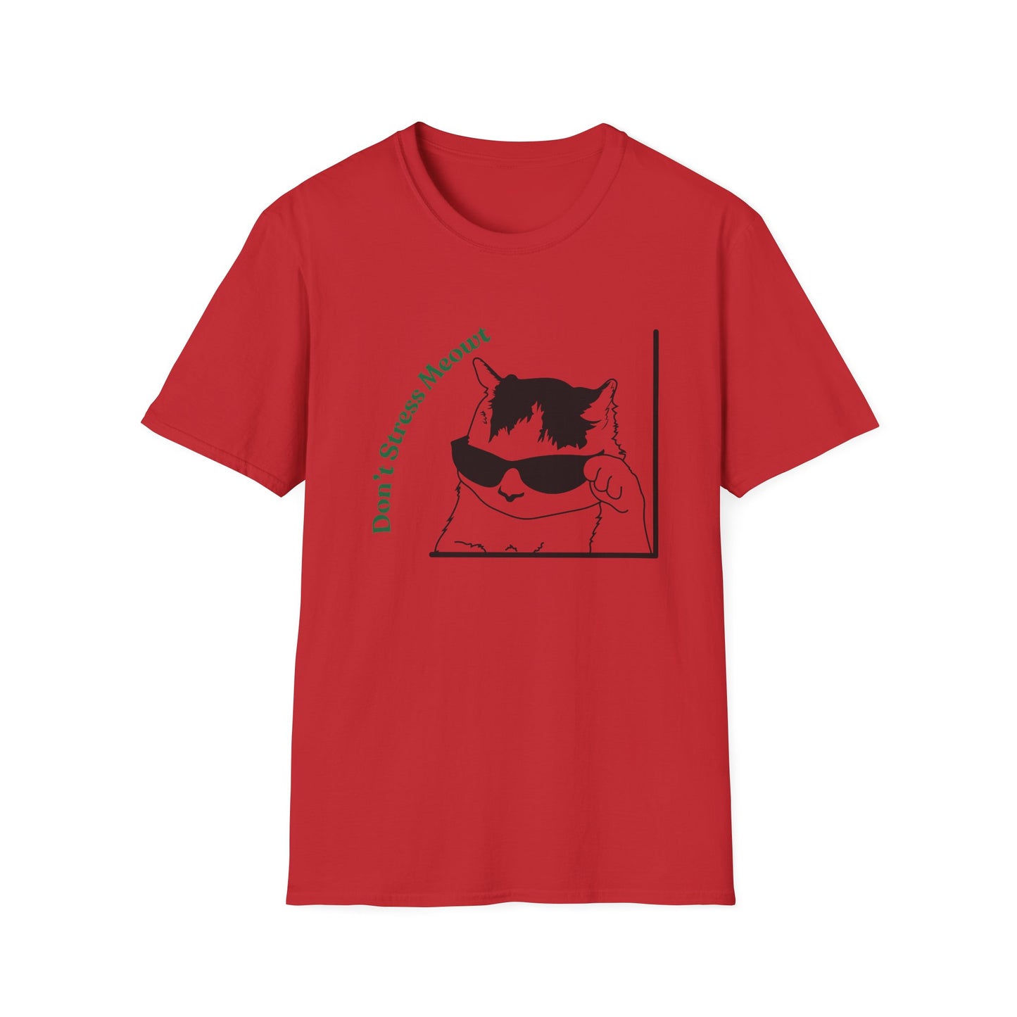 Don't Stress Meowt | Funny Shirt | Fashion | Trending | Cat Lover | Cool Design | Birthday Gift | Unisex Softstyle T-Shirt