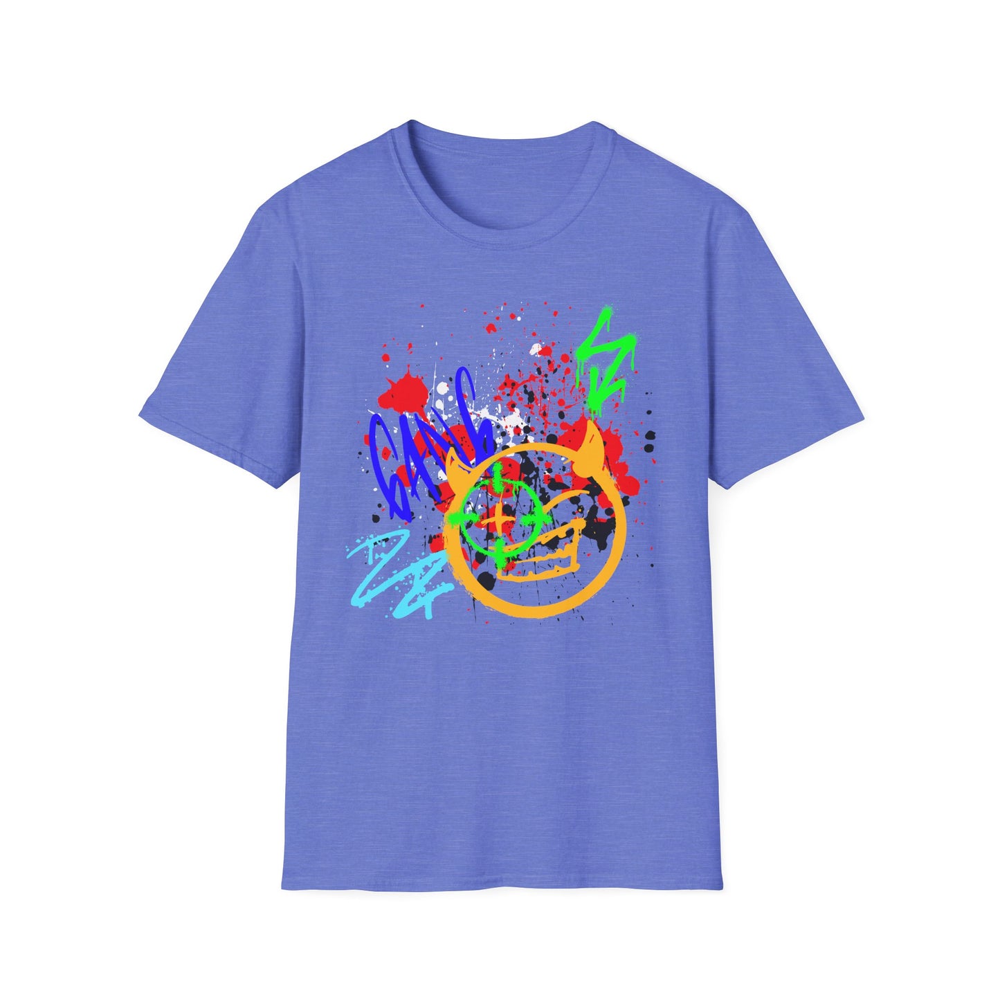 Graffiti Bullseye Shirt | Colorful Shirt | Cool Teen Shirt | Fashion | Trending | Dope Design | Birthday Gift | Unisex Softstyle T-Shirt