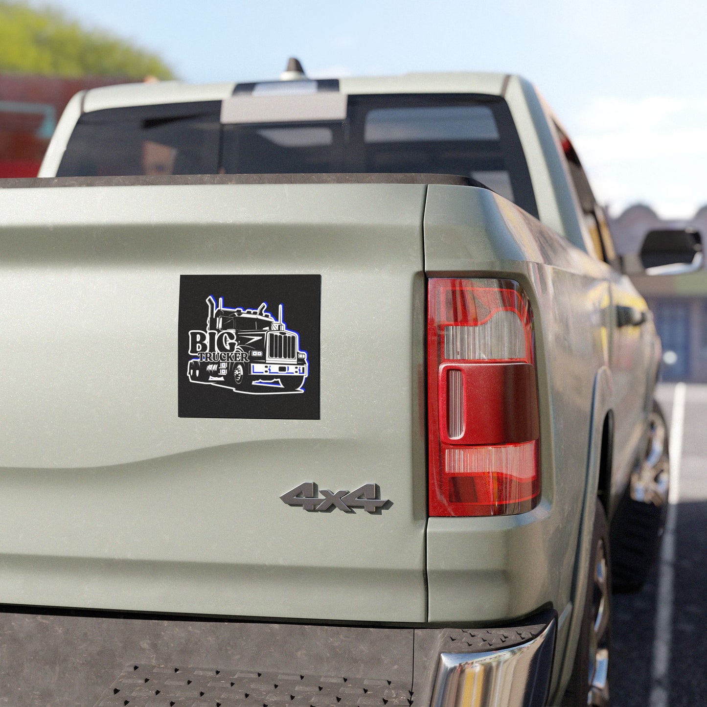 BIG Trucker | Dope Car Magnet | Cool Design | Eye Grabber | Car Accessory | Truck Decal | Truck Sticker | Unique Car Decal