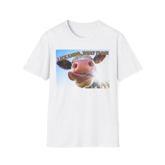 Lickamoo What it do | Teen Clothes | Kid Clothes | Funny Cow Shirt | Cool Adult Shirt | Trending | Birthday Gift | Unisex Softstyle T-Shirt