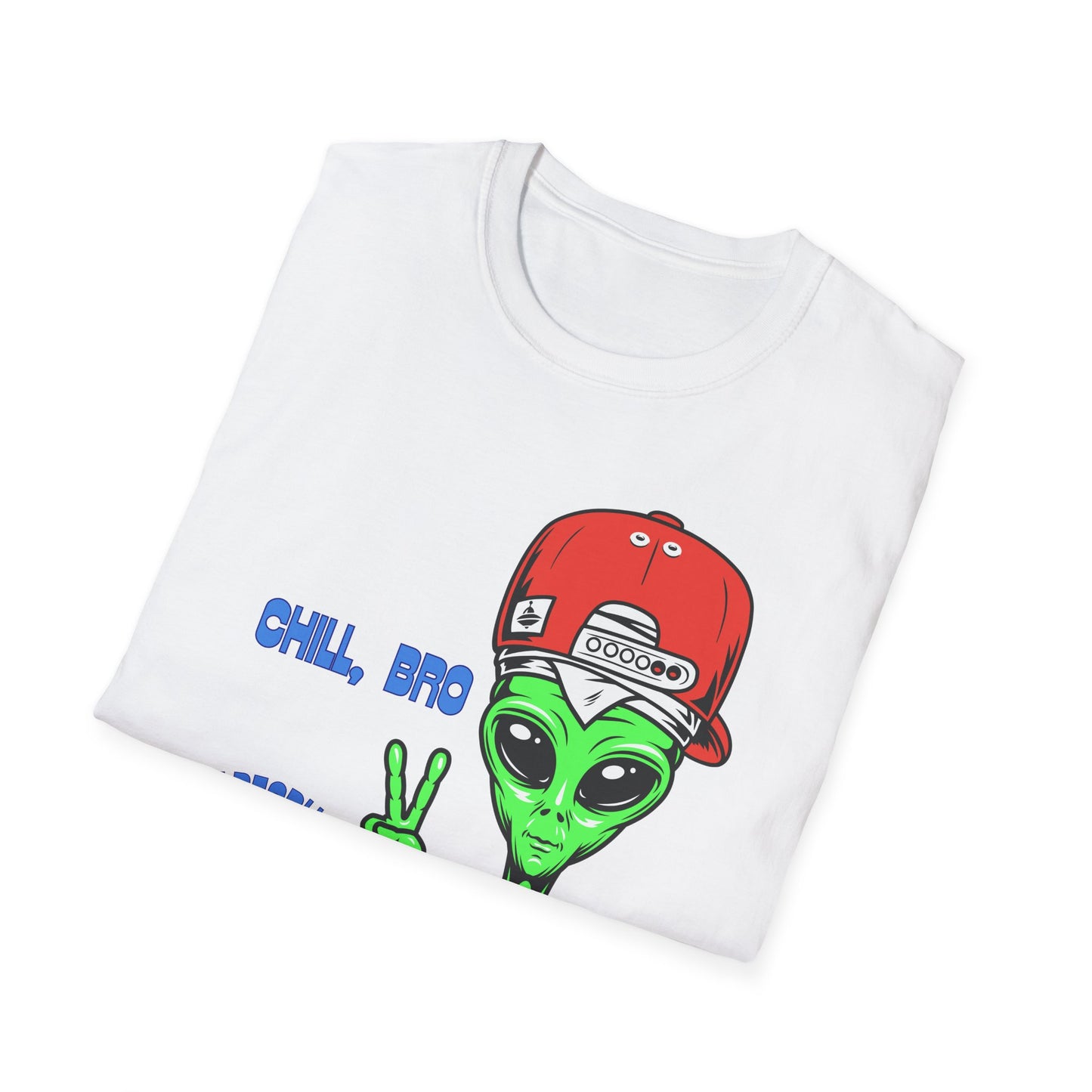 Chill Alien Shirt | Colorful Shirt | Cool Teen Shirt | Fashion | Trending | Cool Design | Birthday Gift | Unisex Softstyle T-Shirt