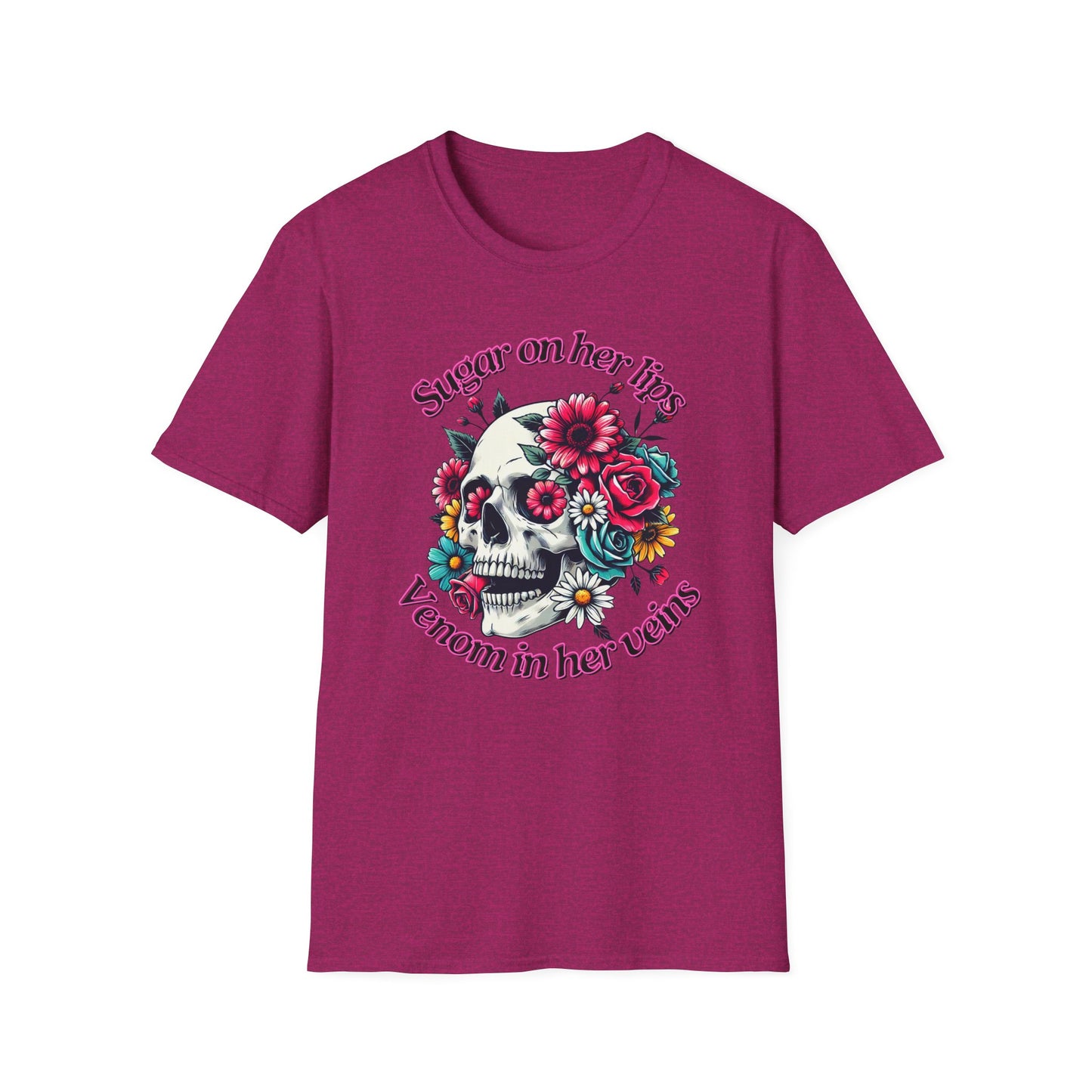 Sugar on her lips | Adult Clothes | Teen Shirt | Cool Shirt | Trending | Birthday Gift | Unisex Softstyle T-Shirt