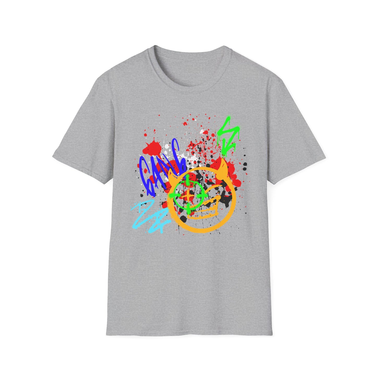 Graffiti Bullseye Shirt | Colorful Shirt | Cool Teen Shirt | Fashion | Trending | Dope Design | Birthday Gift | Unisex Softstyle T-Shirt