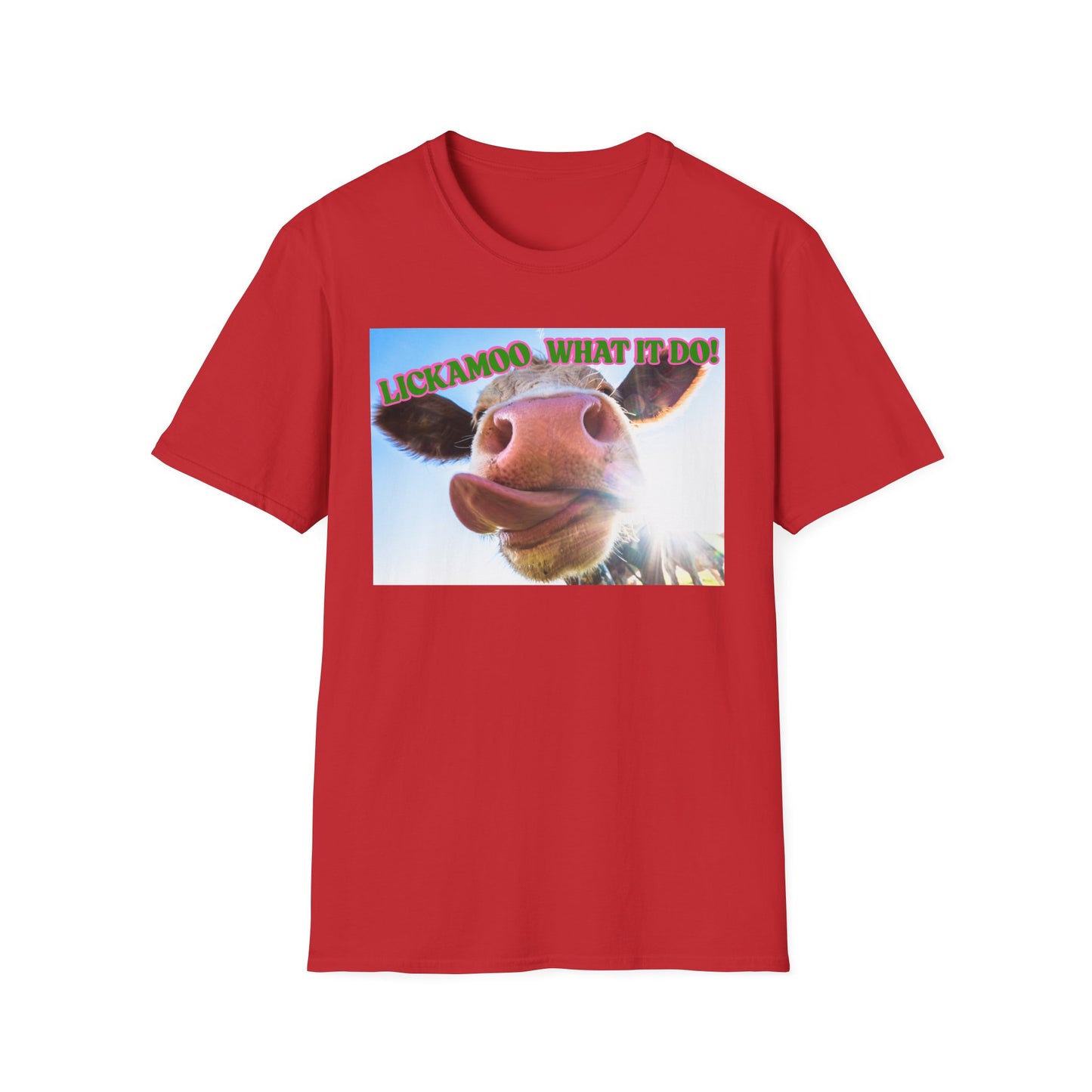 Lickamoo What it do | Teen Clothes | Kid Clothes | Funny Cow Shirt | Cool Adult Shirt | Trending | Birthday Gift | Unisex Softstyle T-Shirt