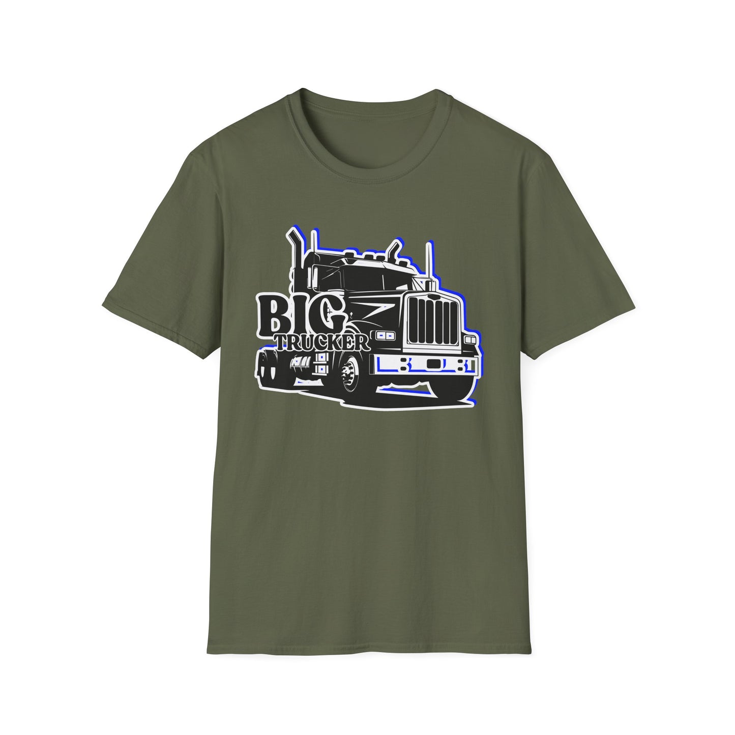 BIG Trucker | Adult Shirt | Cool Teen Clothes | Truck Shirt | Cool Fashion | Trending | Birthday Gift | Unisex Softstyle T-Shirt