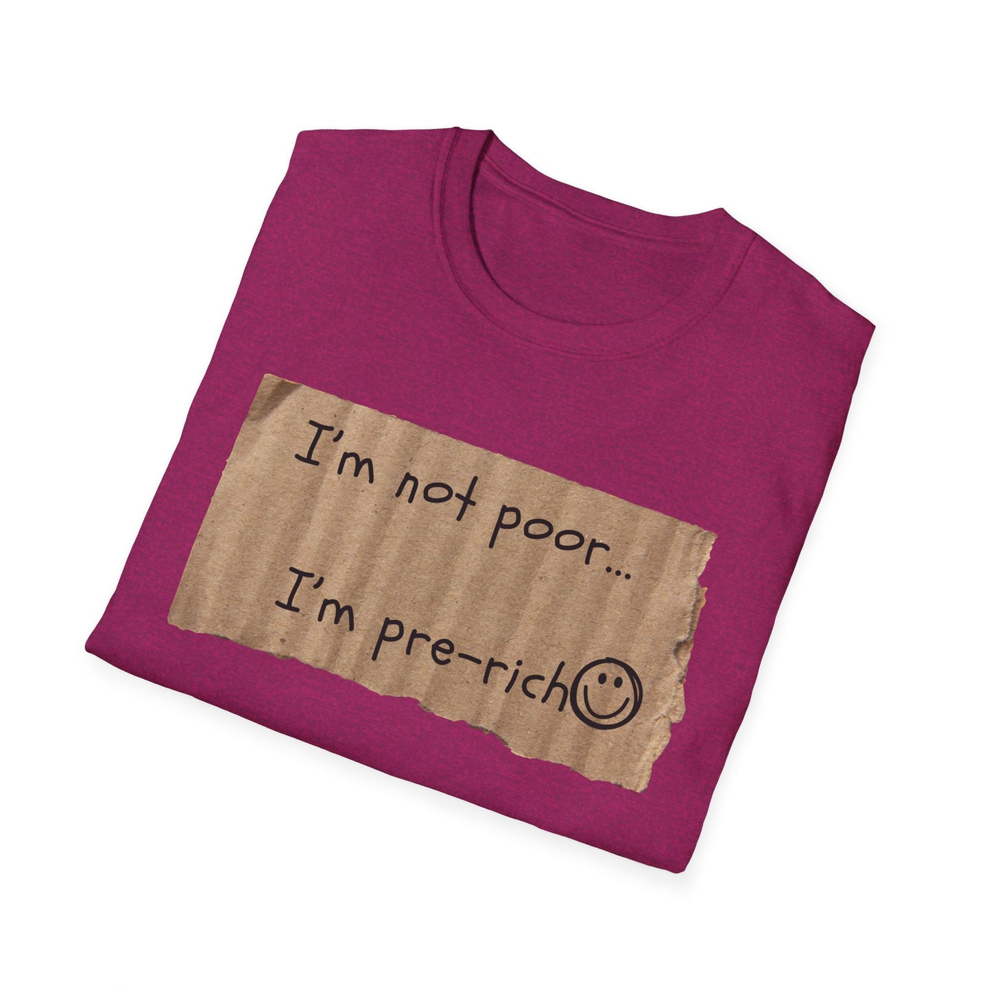 Pre-Rich | Funny Adult Shirt | Teen Clothes | Humor Shirt | Trending | Birthday Gift | Unisex Softstyle T-Shirt