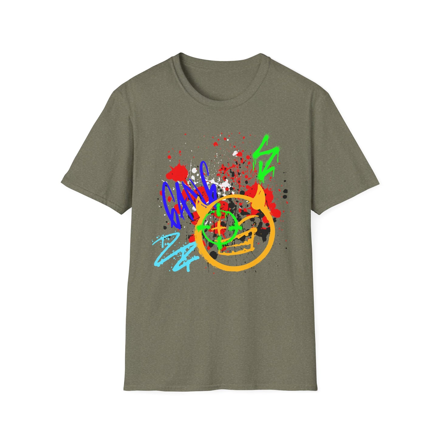 Graffiti Bullseye Shirt | Colorful Shirt | Cool Teen Shirt | Fashion | Trending | Dope Design | Birthday Gift | Unisex Softstyle T-Shirt