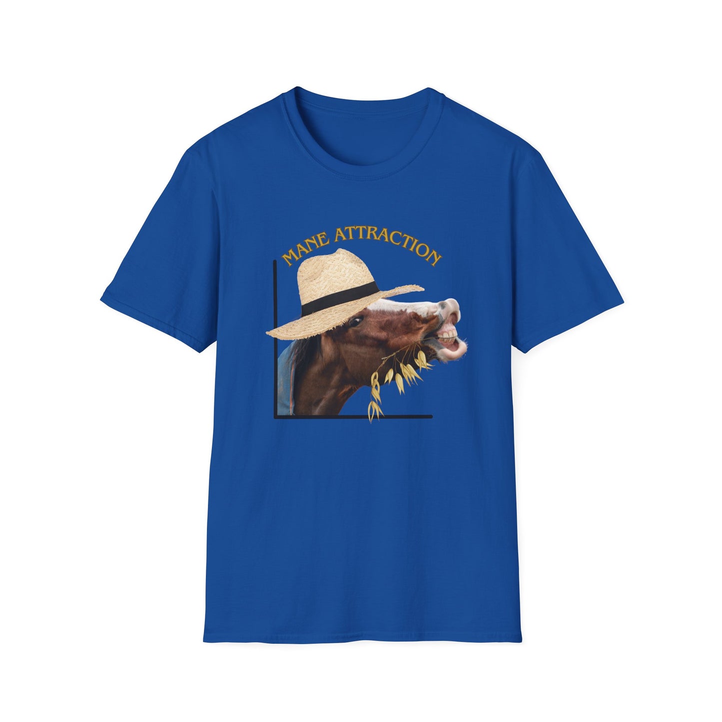 Mane Attraction | Funny Horse Shirt | Teen Clothes | Adult Shirt | Kids Clothes | Trending | Birthday Gift | Unisex Softstyle T-Shirt