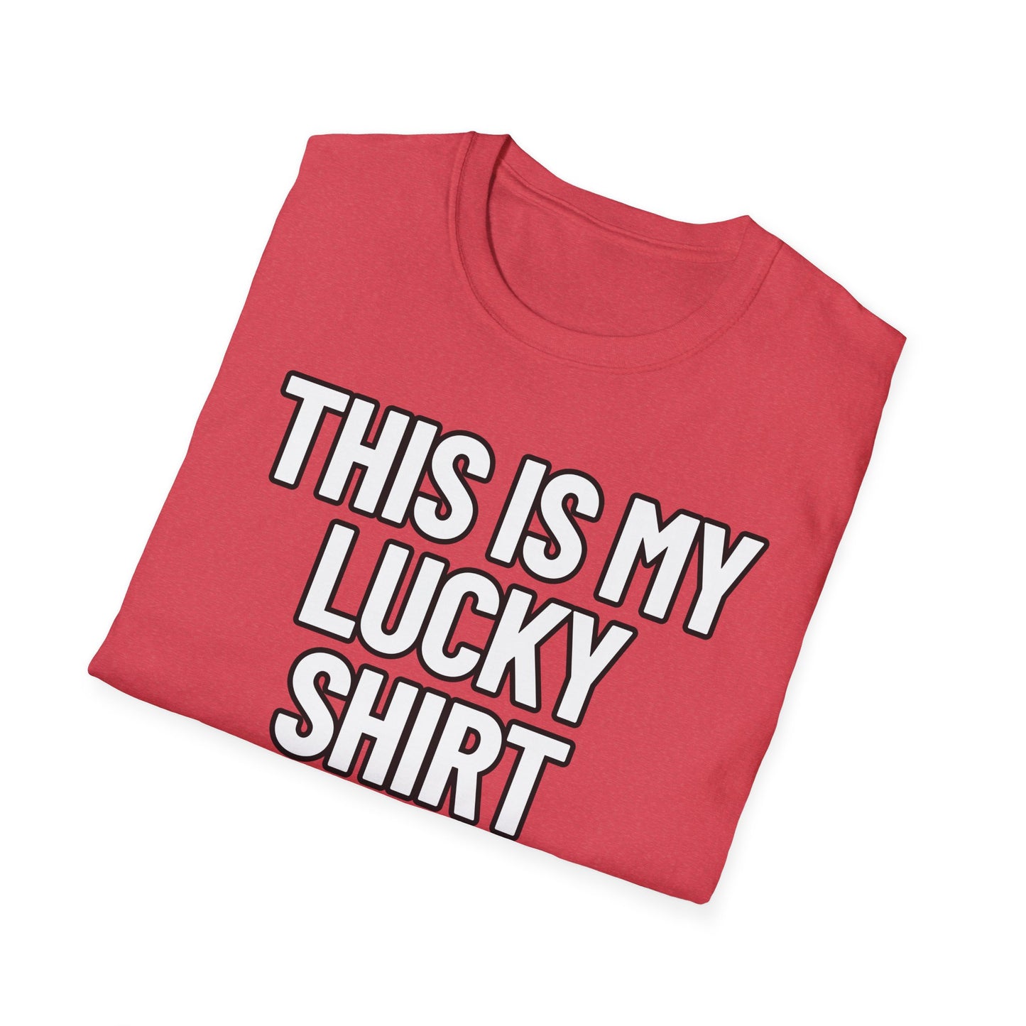 This Is My Lucky Shirt | Adult Shirt | Teen Clothes | Cool Shirt | Funny Fashion | Trending | Birthday Gift | Unisex Softstyle T-Shirt
